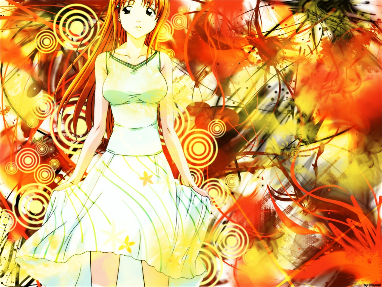 Handy-Wallpaper Bleach, Animes, Orihime Inoue kostenlos herunterladen.