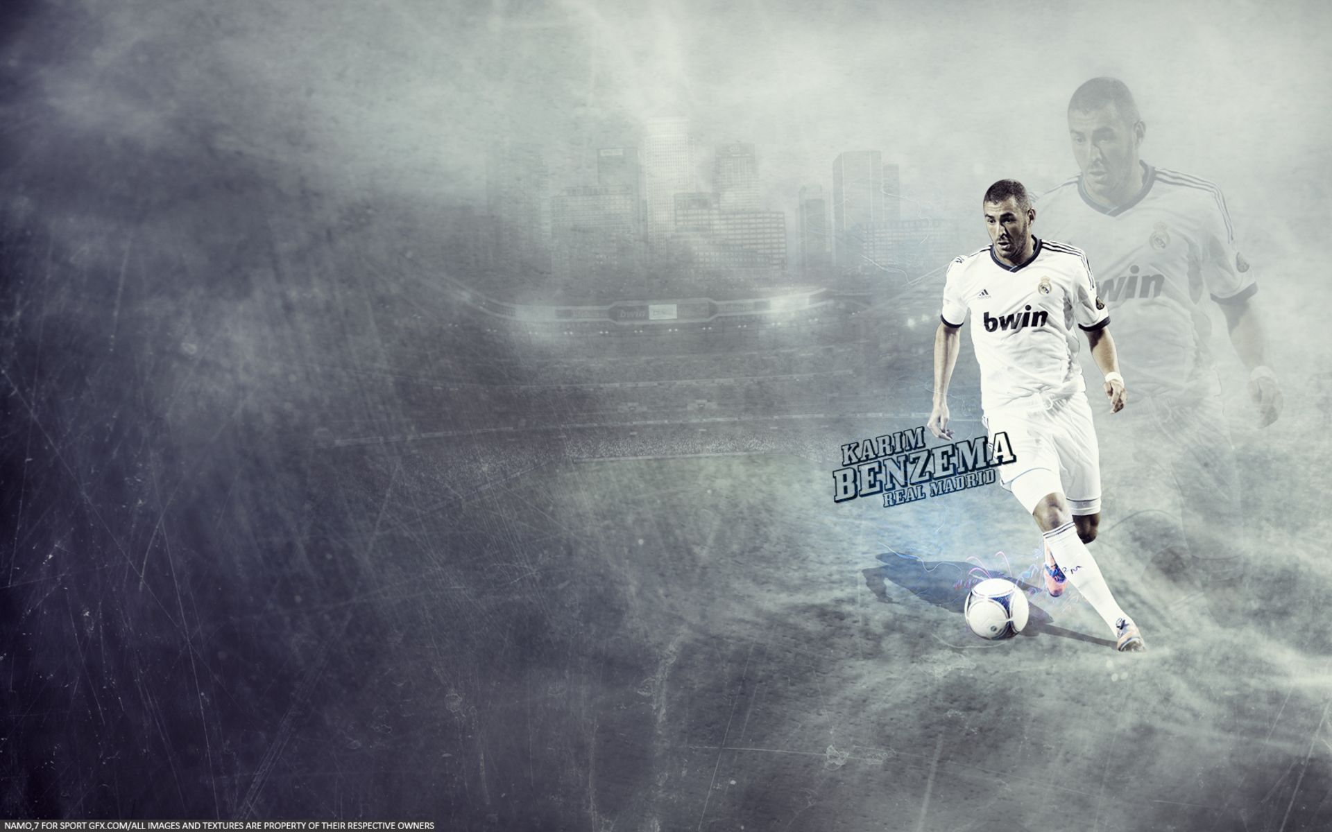 Download mobile wallpaper Sports, Soccer, Real Madrid C F, Karim Benzema for free.