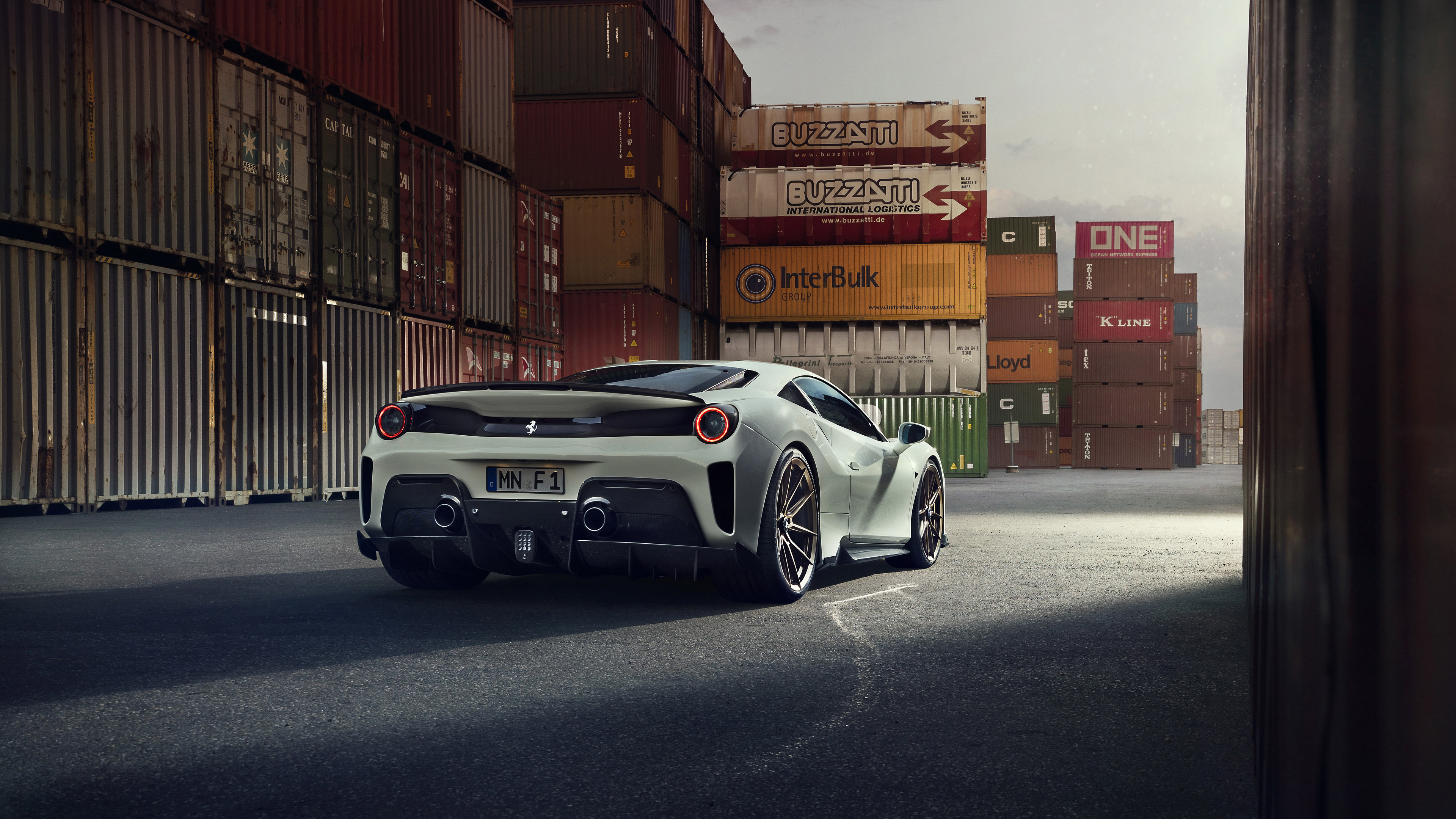 Download mobile wallpaper Ferrari, Car, Vehicles, White Car, Ferrari 488 for free.