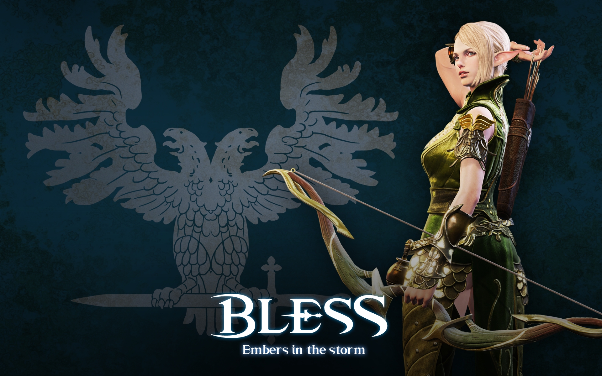 video game, bless online, archer, elf