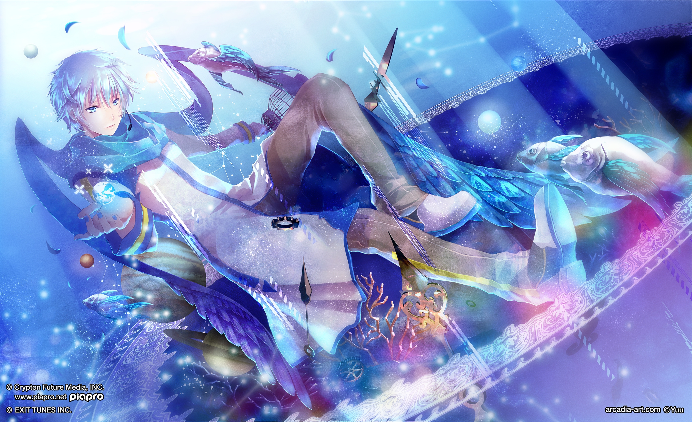 Laden Sie das Vocaloid, Animes, Kaito (Vocaloid)-Bild kostenlos auf Ihren PC-Desktop herunter