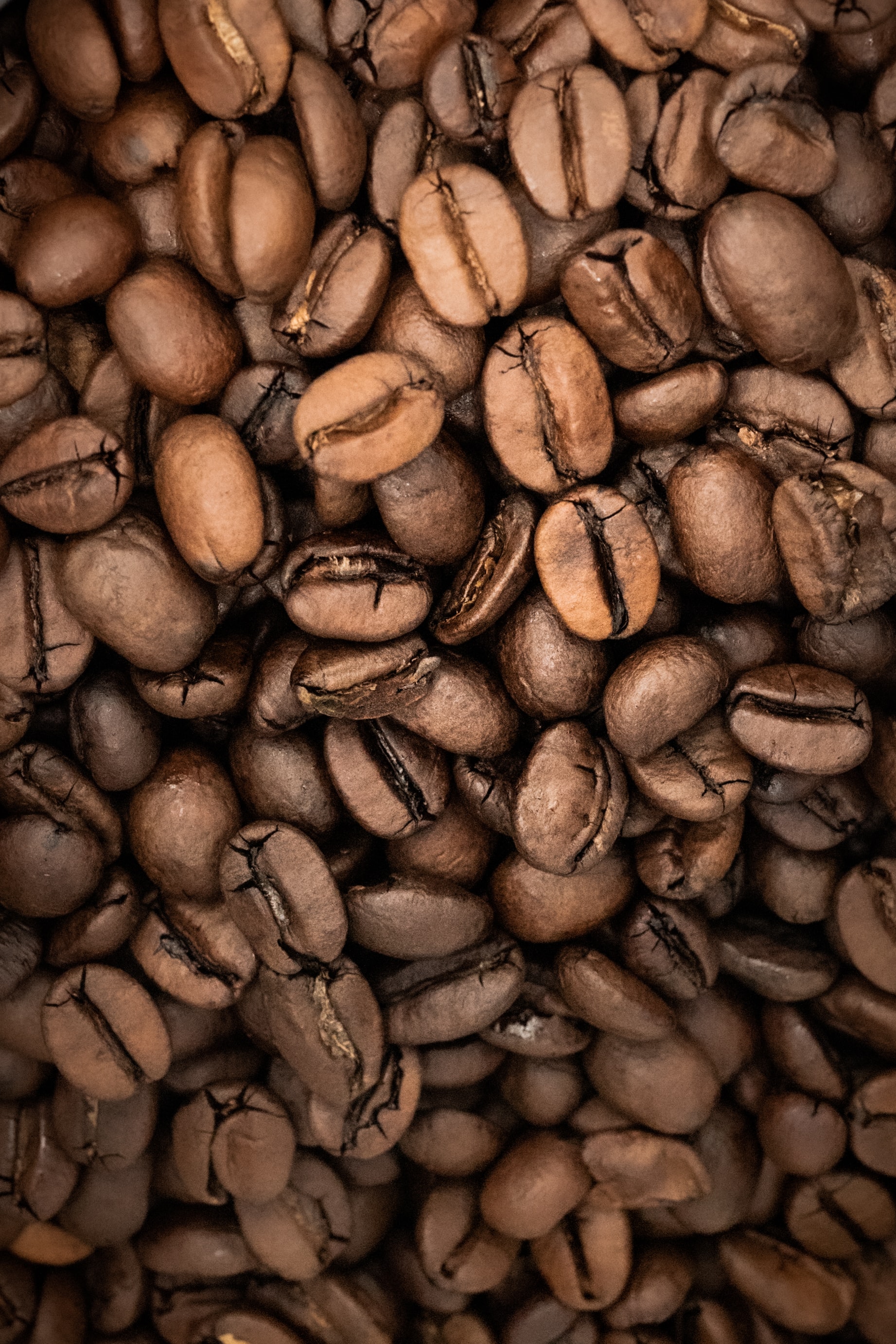 macro, coffee, food, grains, coffee beans, grain Smartphone Background