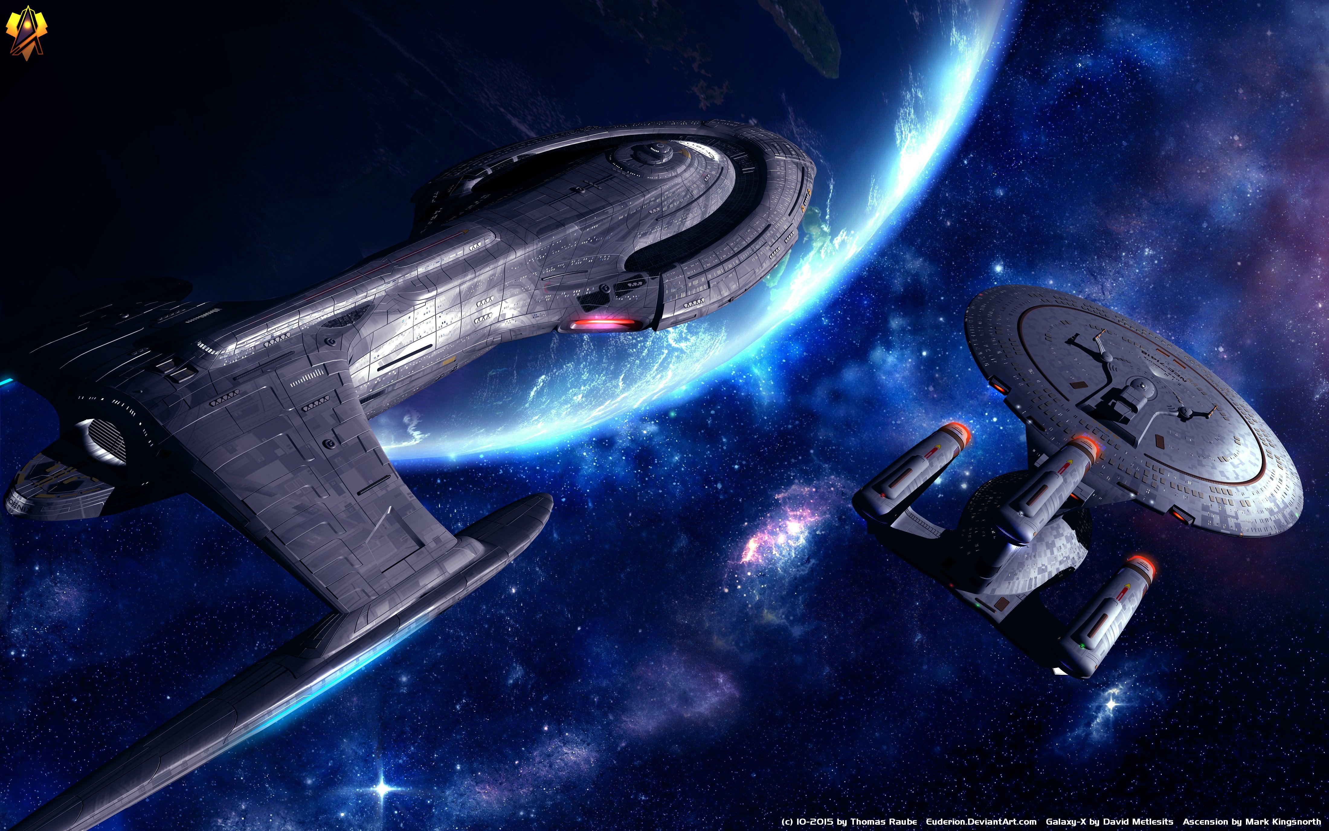 enterprise (star trek), tv show, star trek: the next generation, galaxy class, star trek, uss phoenix