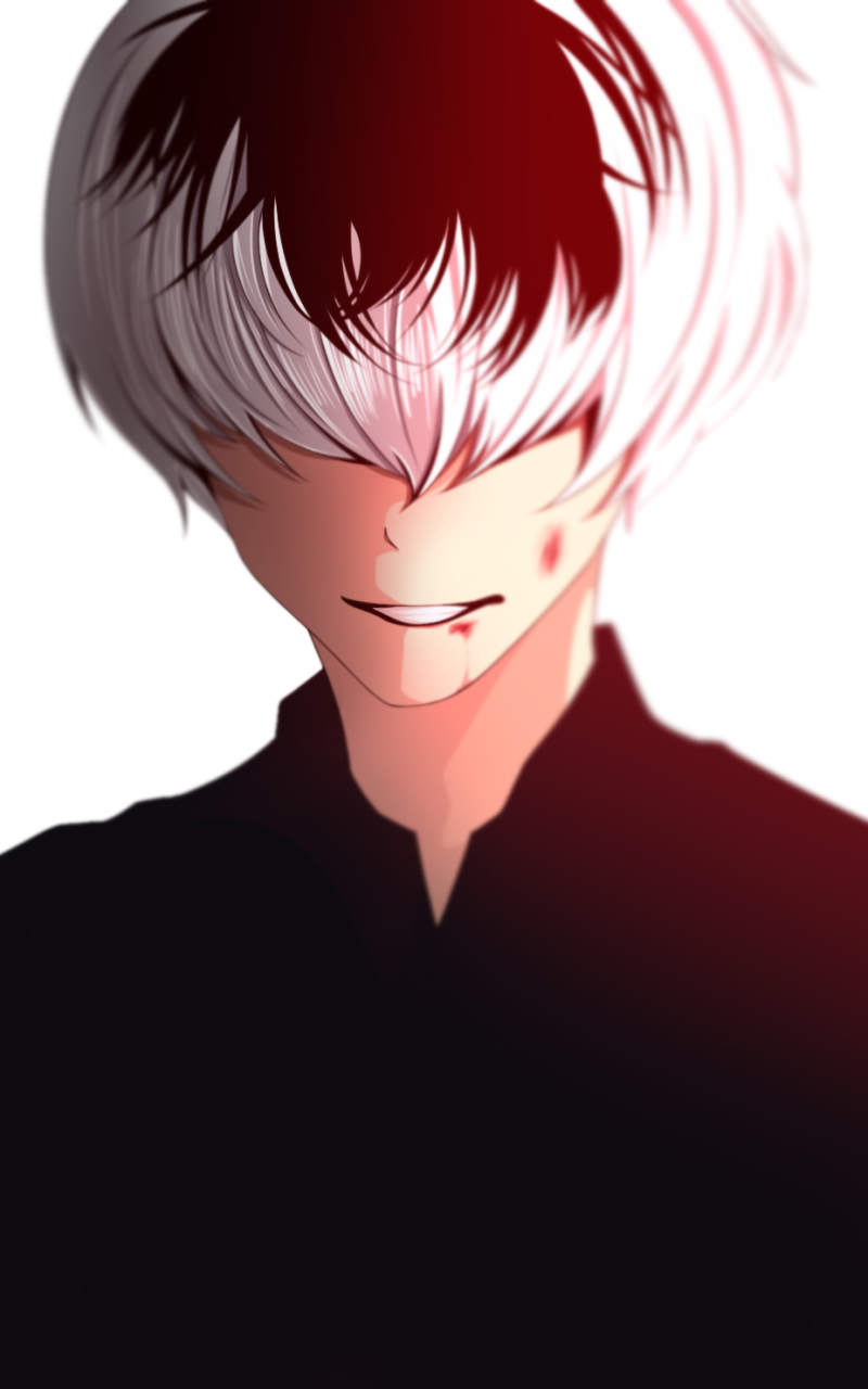 Download mobile wallpaper Anime, Smile, White Hair, Two Toned Hair, Tokyo Ghoul:re, Tokyo Ghoul, Tokyo Ghoul √A, Haise Sasaki for free.