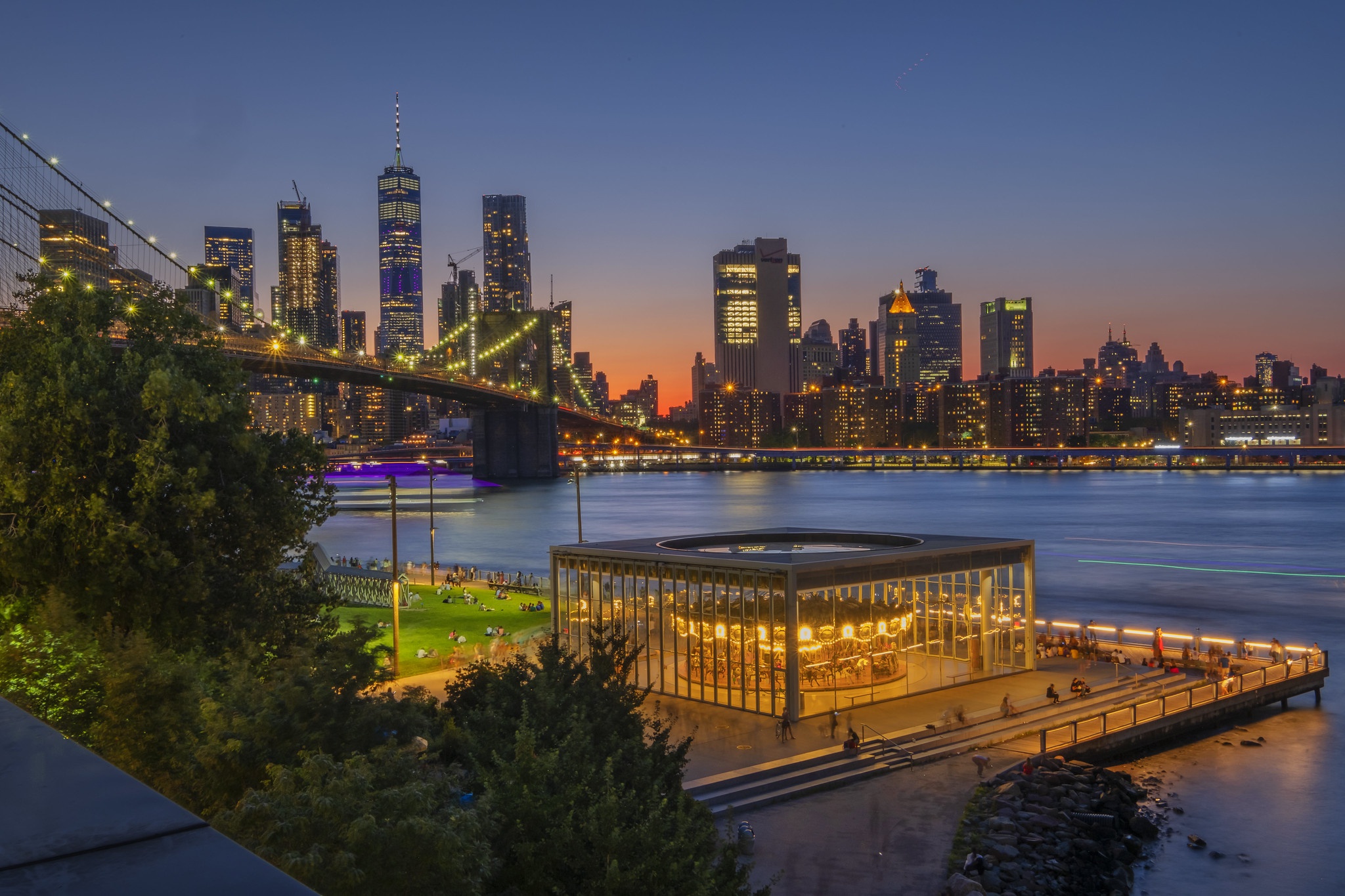 Laden Sie das Städte, Brücke, New York, Menschengemacht-Bild kostenlos auf Ihren PC-Desktop herunter