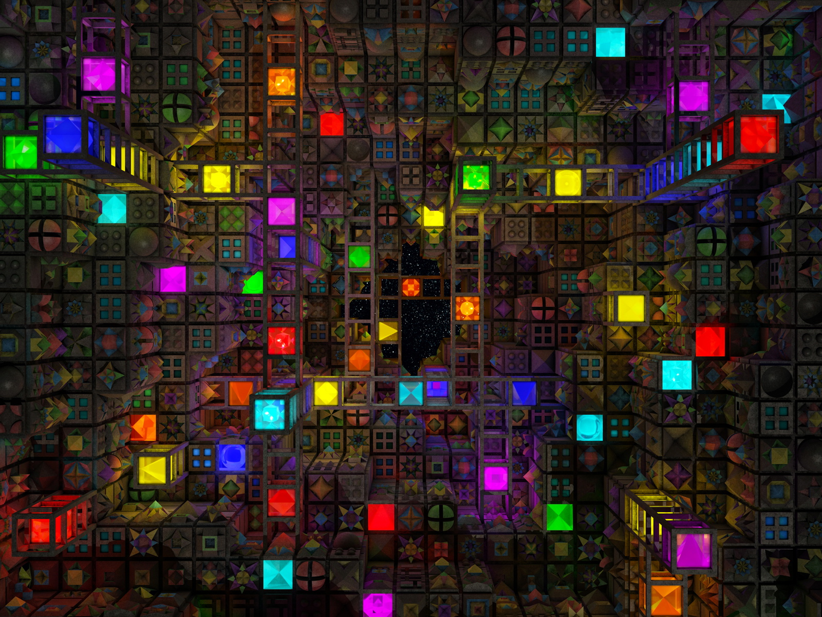 Descarga gratuita de fondo de pantalla para móvil de Colores, Vistoso, Abstracto, Cubo.