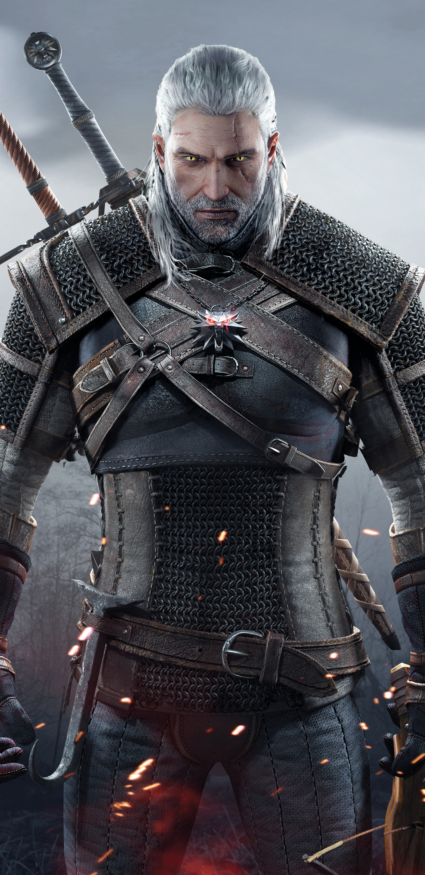 Handy-Wallpaper Computerspiele, Der Hexer, Geralt Von Riva, The Witcher 3: Wild Hunt kostenlos herunterladen.