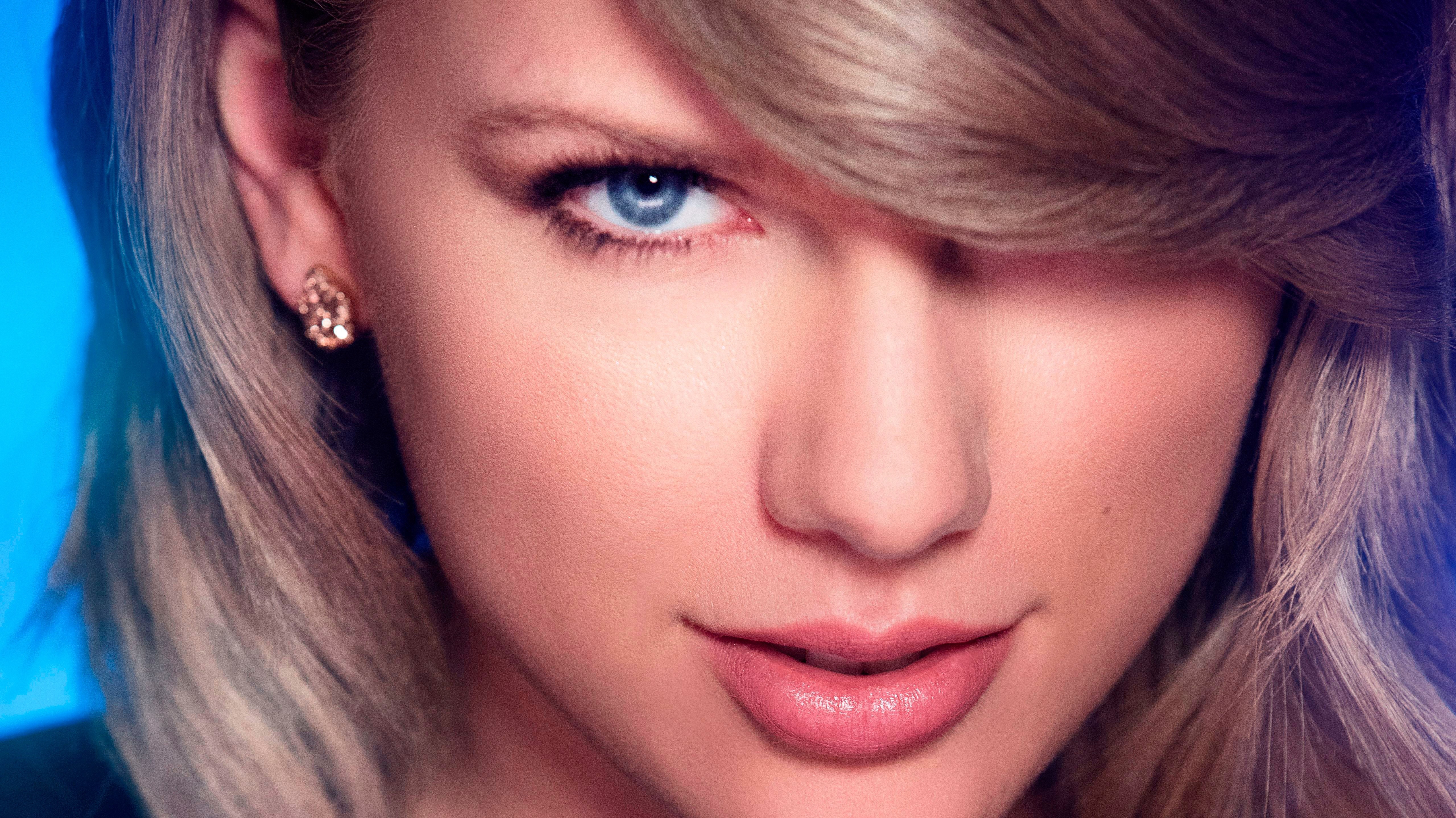 Download mobile wallpaper Music, Close Up, Singer, Blonde, Face, Blue Eyes, American, Taylor Swift for free.