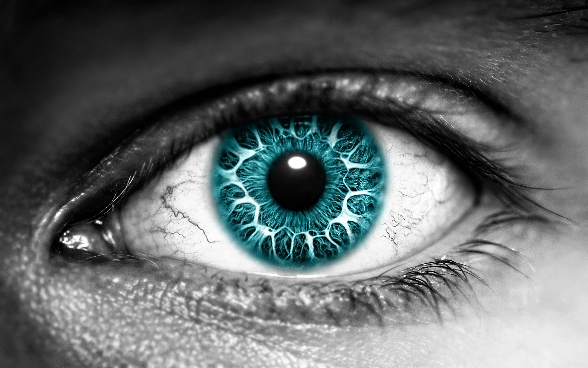 Download mobile wallpaper Eye, Blue Eyes, Artistic for free.