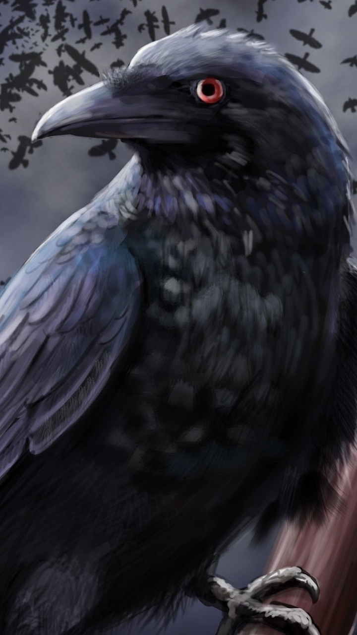 Download mobile wallpaper Fantasy, Bird, Raven, Fantasy Animals for free.