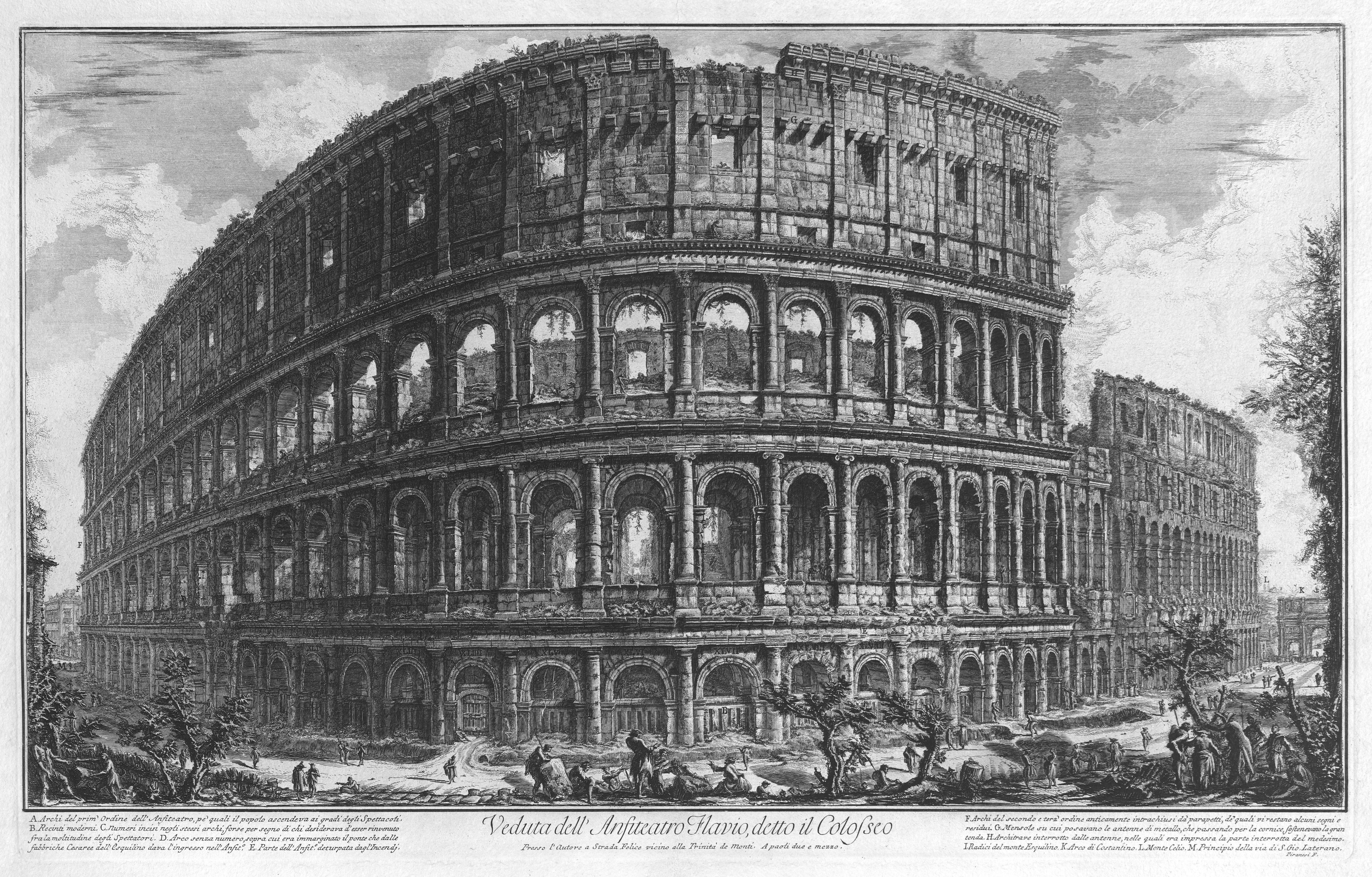 colosseum, artistic, drawing, rome