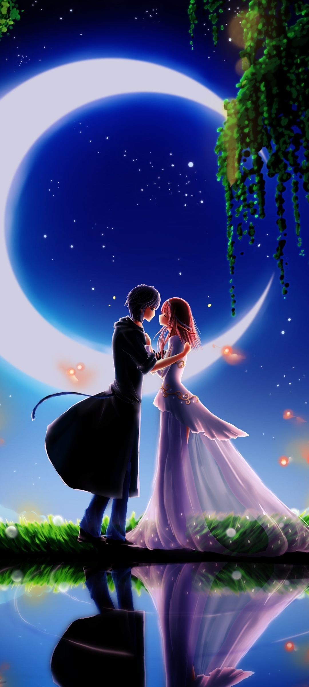 Download mobile wallpaper Anime, Love, Couple, Romantic for free.