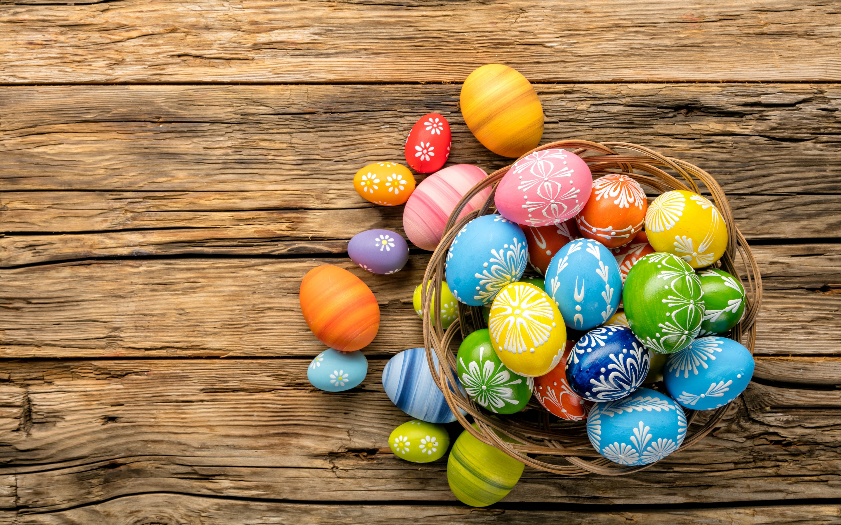 Free download wallpaper Easter, Holiday, Basket, Easter Egg on your PC desktop