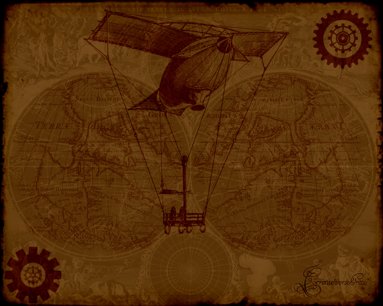 Baixar papel de parede para celular de Ficção Científica, Mapa, Steampunk gratuito.