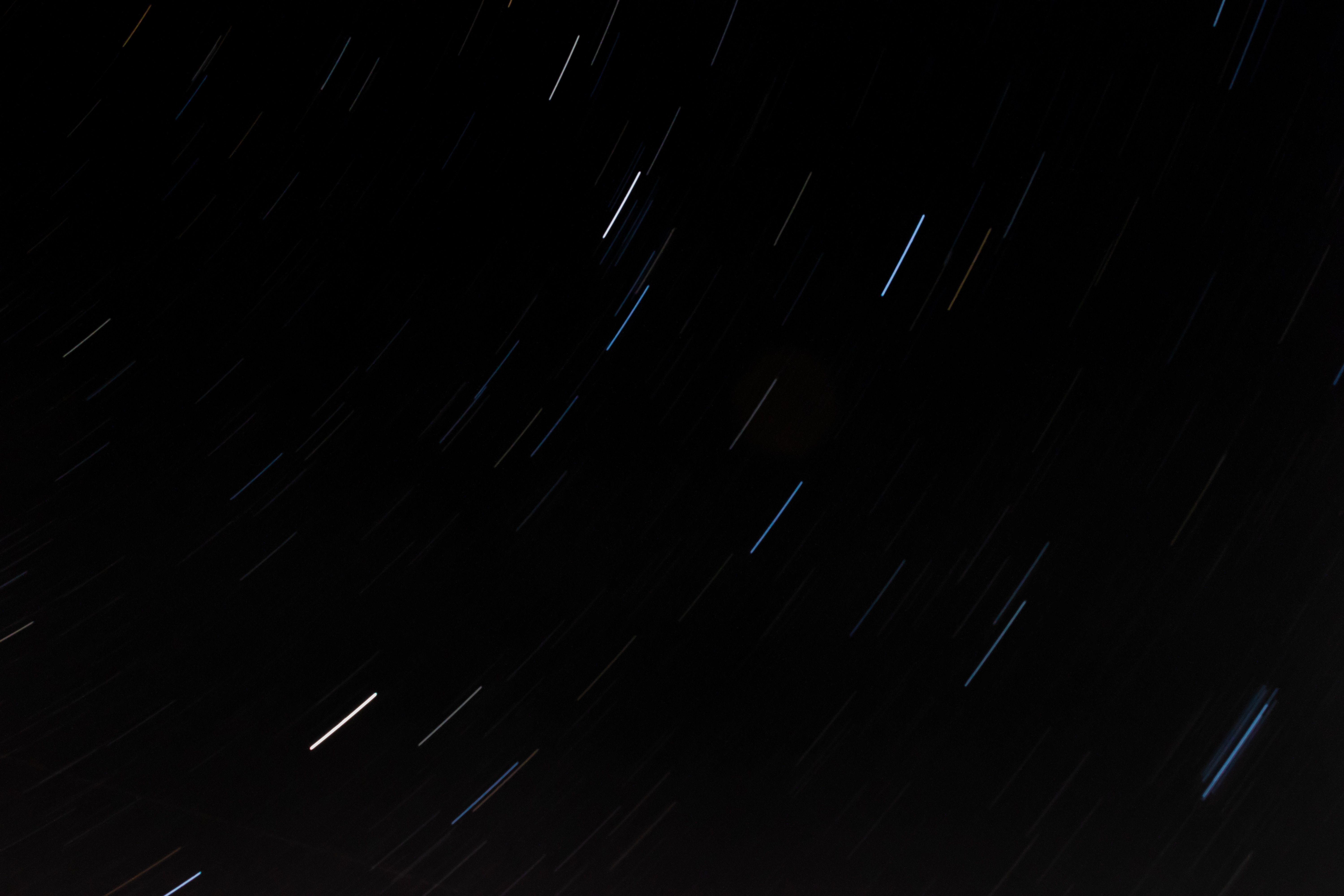 Download mobile wallpaper Traffic, Movement, Long Exposure, Sky, Stars, Night, Universe for free.