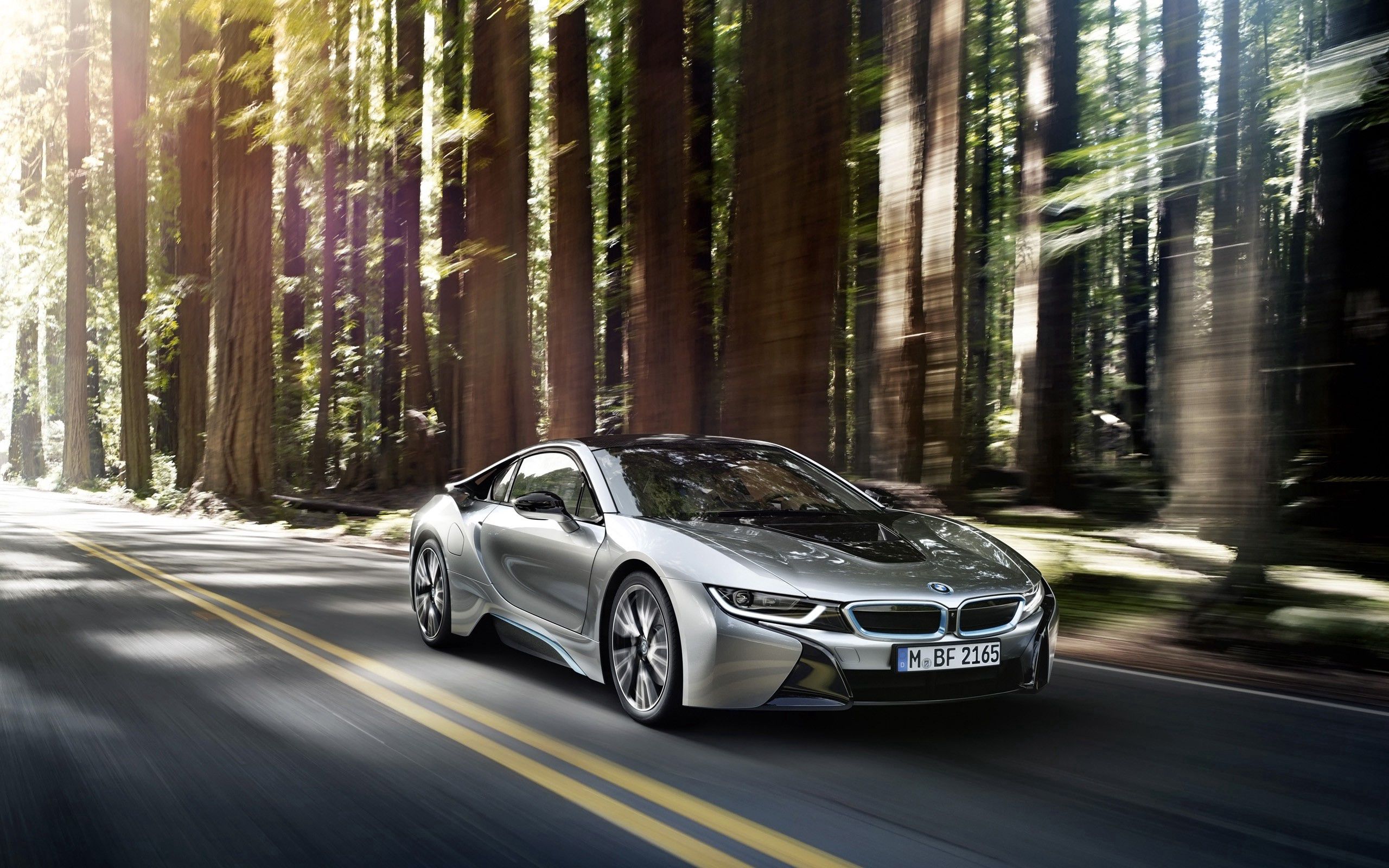 bmw, cars, side view, silver, silvery, i8