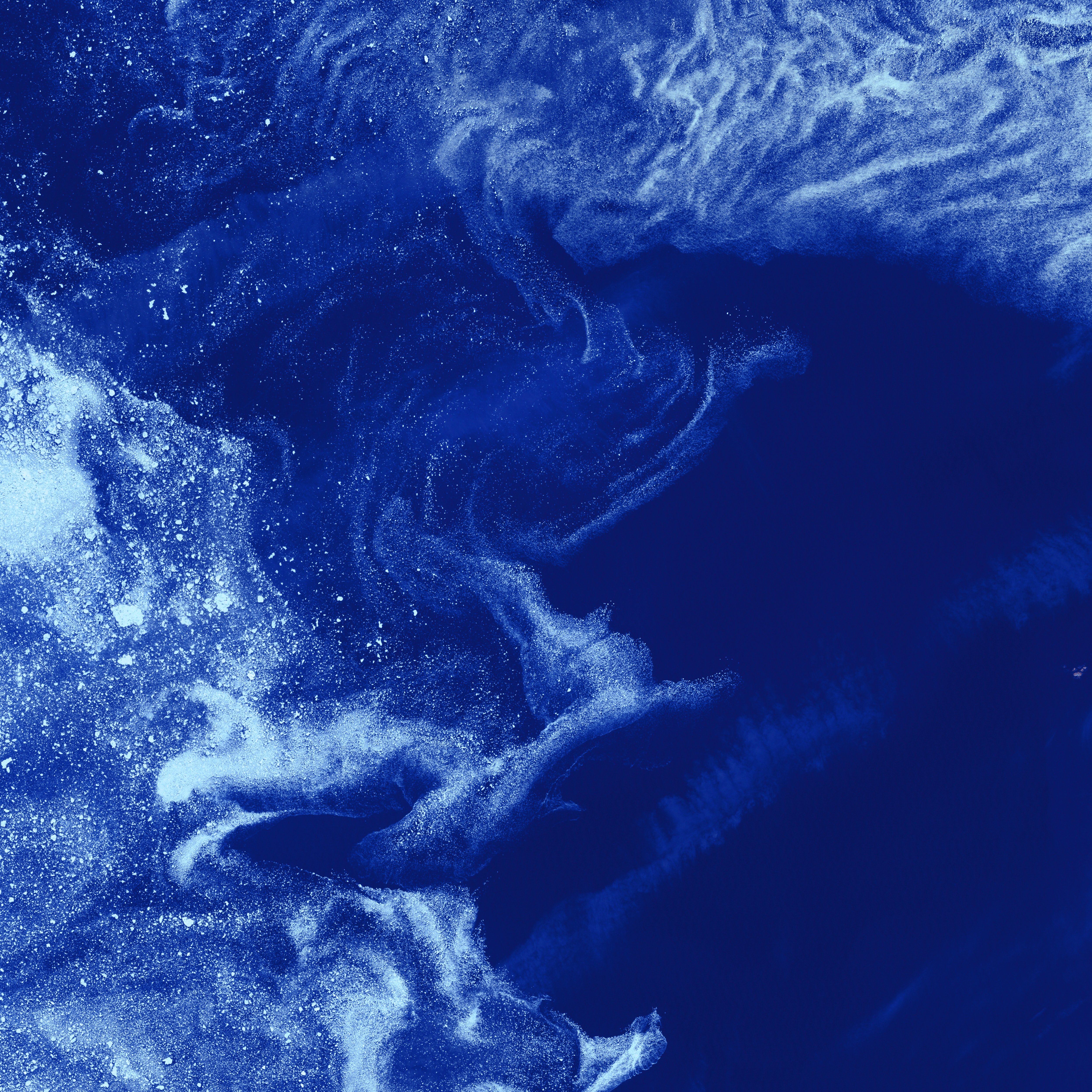 Free download wallpaper View From Above, Abstract, Ice, Ocean, Waves on your PC desktop