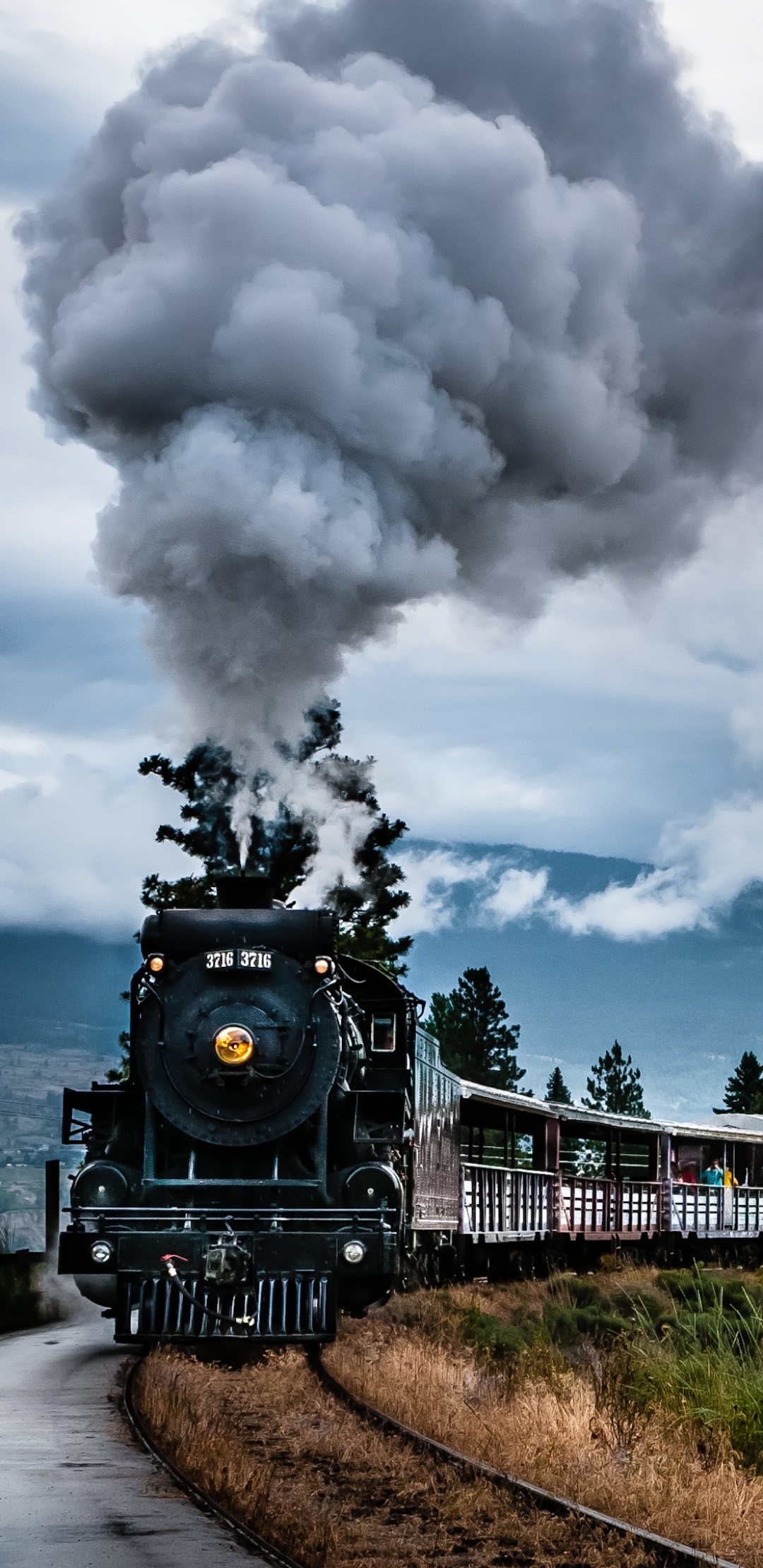 Download mobile wallpaper Hdr, Train, Railroad, Vehicles for free.