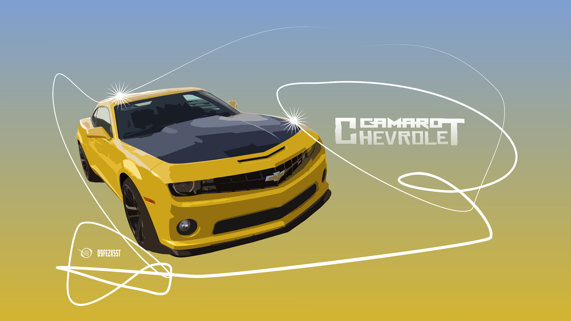 Laden Sie das Chevrolet, Autos, Chevrolet Camaro, Fahrzeuge, Gelbes Auto-Bild kostenlos auf Ihren PC-Desktop herunter
