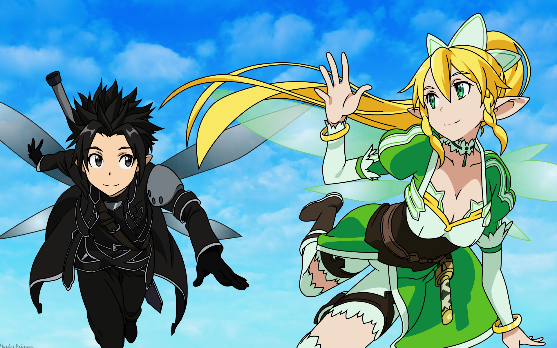 Descarga gratuita de fondo de pantalla para móvil de Sword Art Online, Animado, Kirito (Arte De Espada En Línea), Kazuto Kirigaya, Suguha Kirigaya, Leafa (Arte De Espada En Línea).