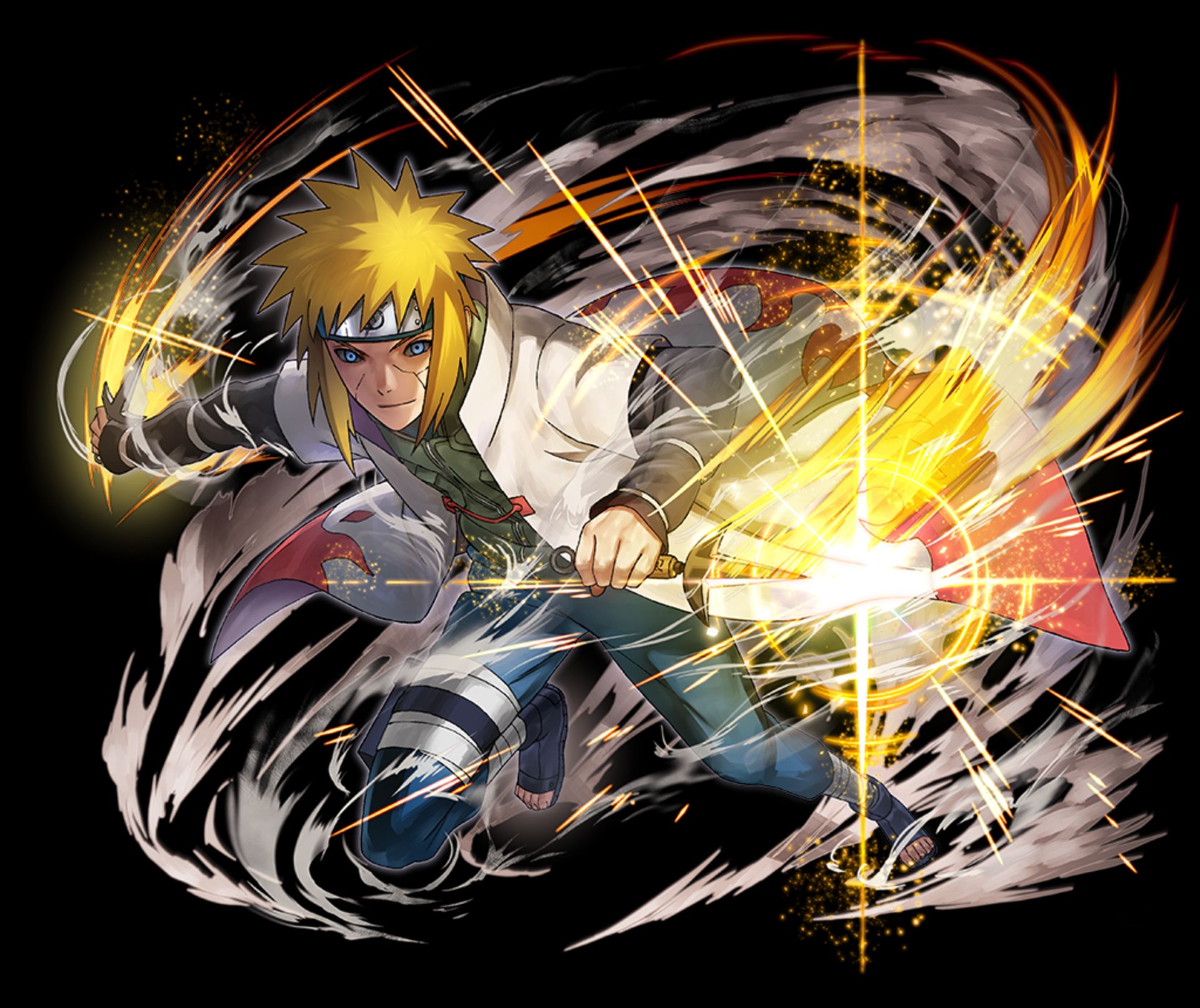 Free download wallpaper Anime, Naruto, Weapon, Blonde, Blue Eyes, Minato Namikaze, Hokage (Naruto) on your PC desktop