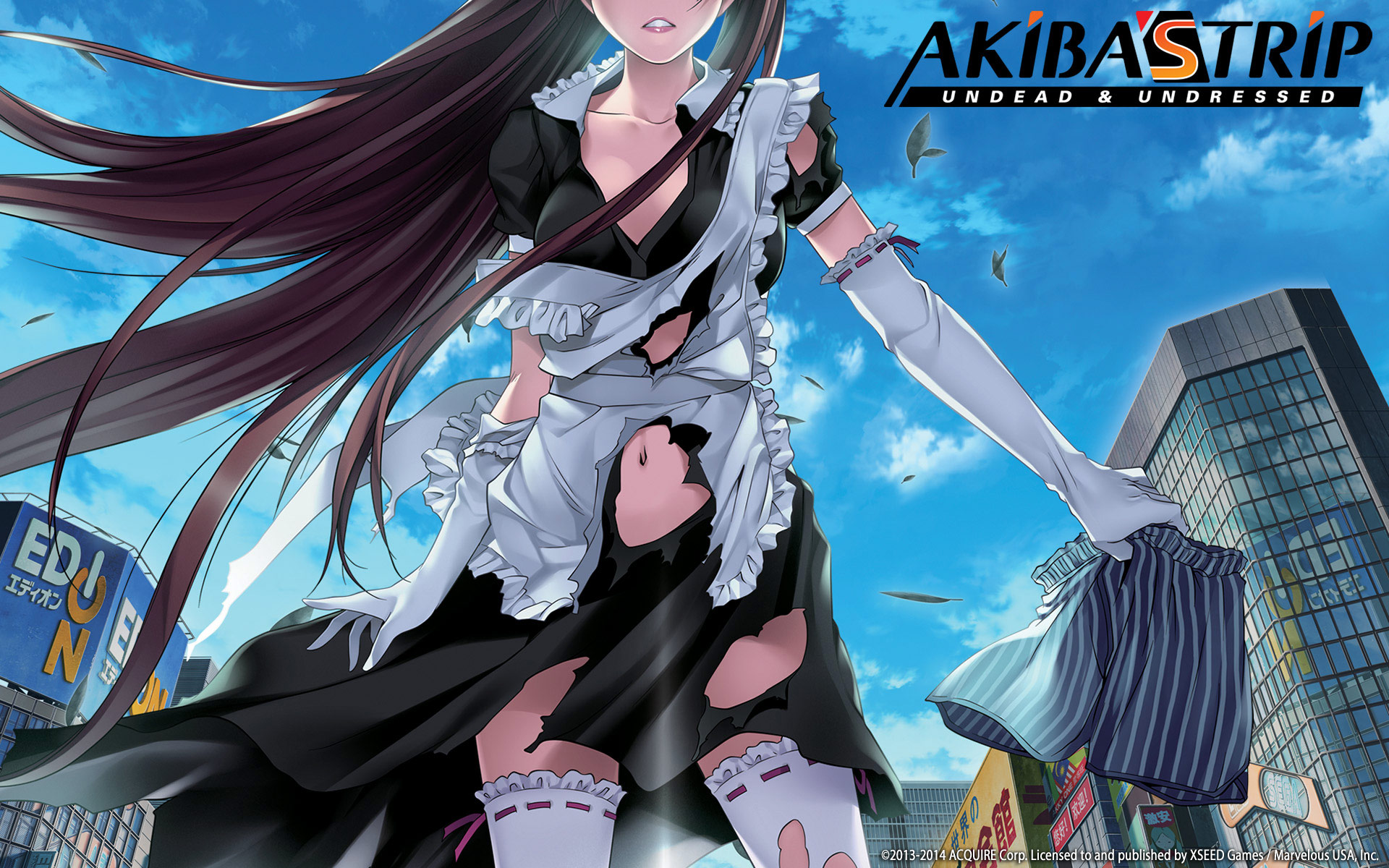 800696 descargar fondo de pantalla animado, akiba's trip the animation: protectores de pantalla e imágenes gratis