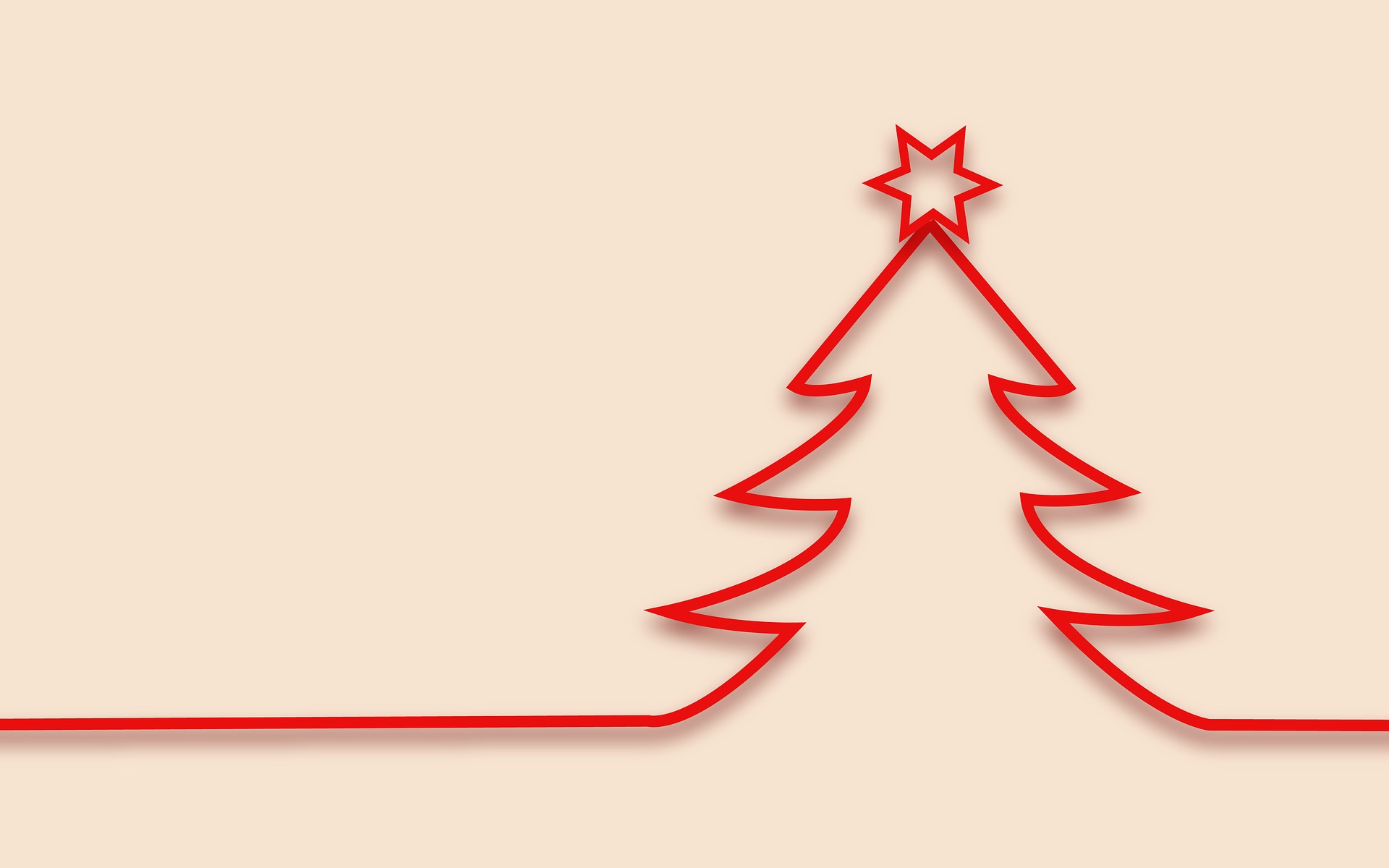 Скачать обои бесплатно Рождество, Рождественская Елка, Праздничные, Минималистский картинка на рабочий стол ПК
