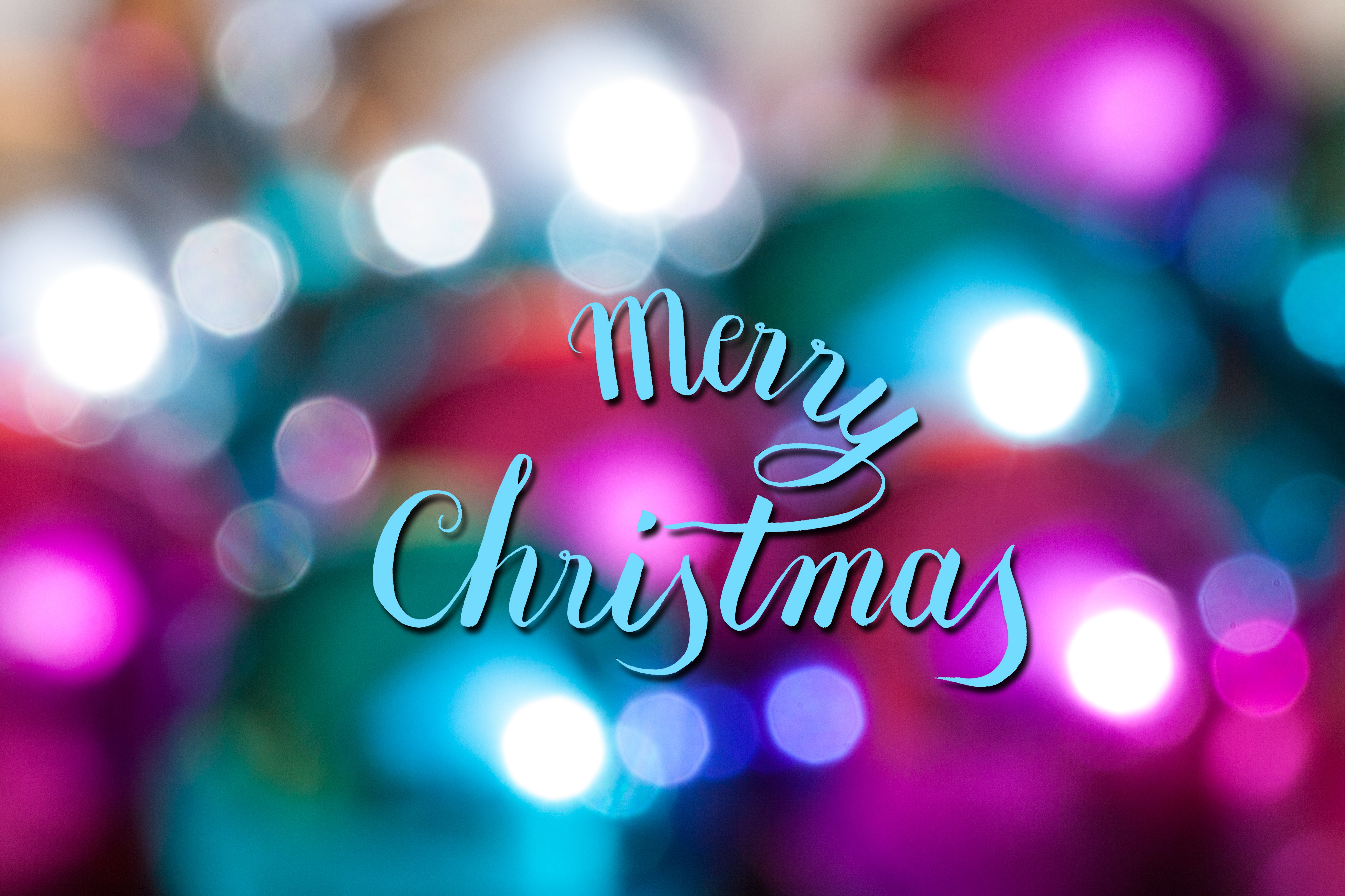 Download mobile wallpaper Christmas, Holiday, Colors, Bokeh, Merry Christmas for free.