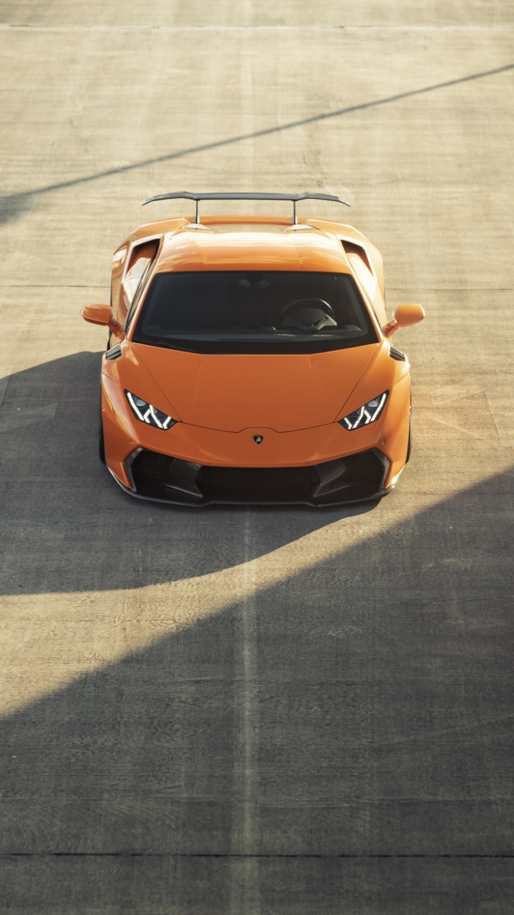 Download mobile wallpaper Lamborghini, Car, Supercar, Lamborghini Huracan, Vehicle, Vehicles, Orange Car, Lamborghini Huracán for free.