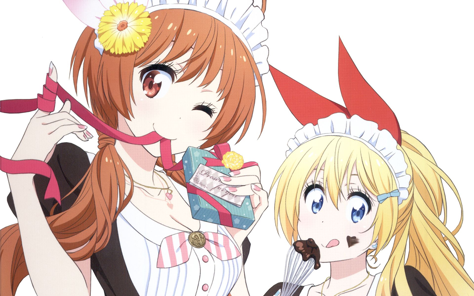 Handy-Wallpaper Animes, Chitoge Kirisaki, Marika Tachibana, Nisekoi kostenlos herunterladen.