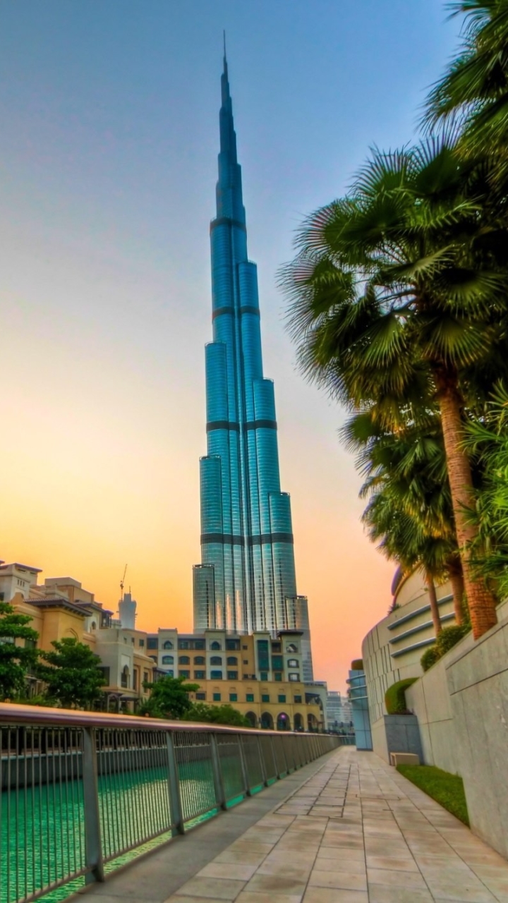 Handy-Wallpaper Wolkenkratzer, Gebäude, Burj Khalifa, Menschengemacht kostenlos herunterladen.