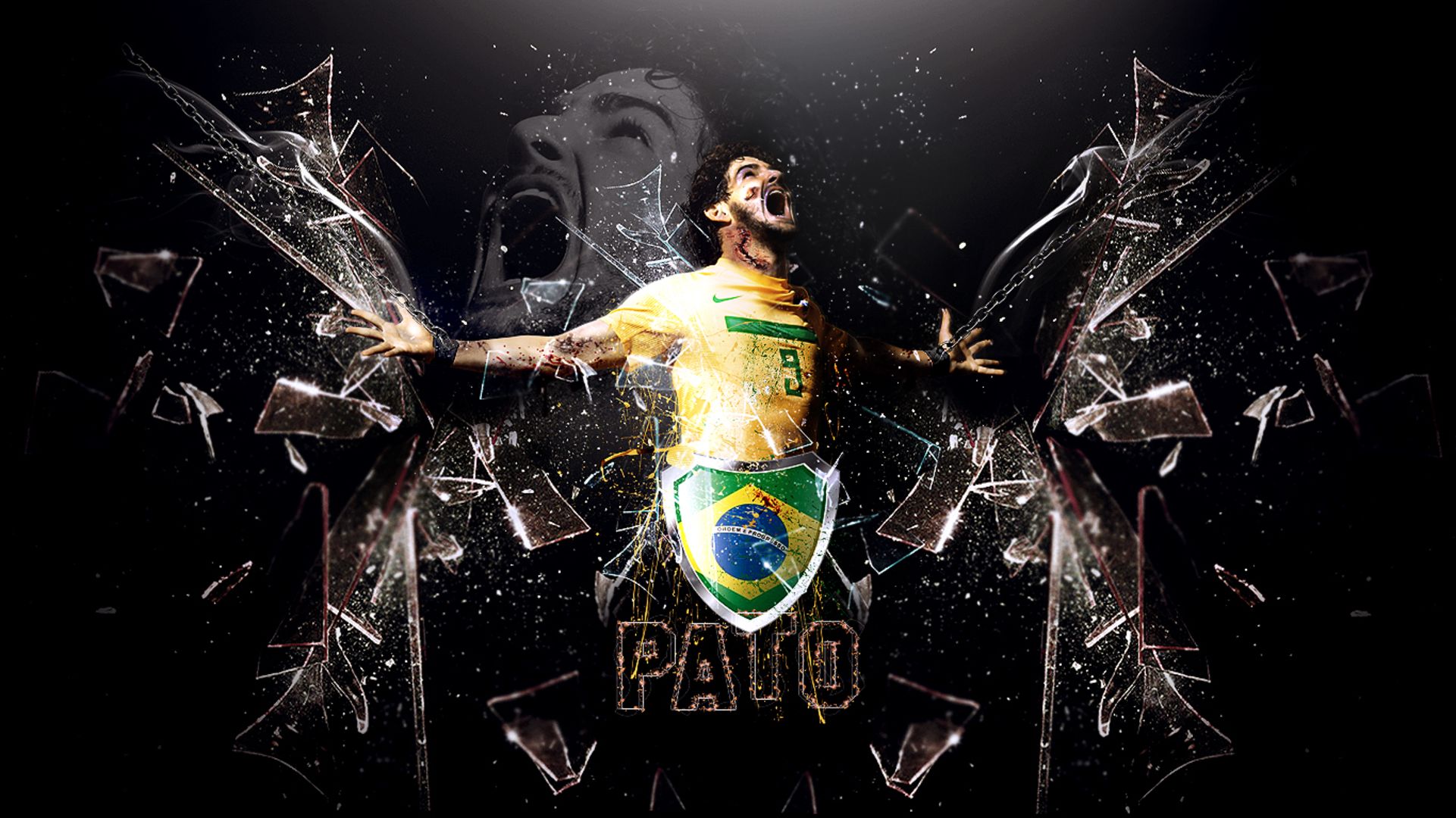 無料モバイル壁紙スポーツ, サッカー, アレクサンドル・パト, サッカーブラジル代表をダウンロードします。