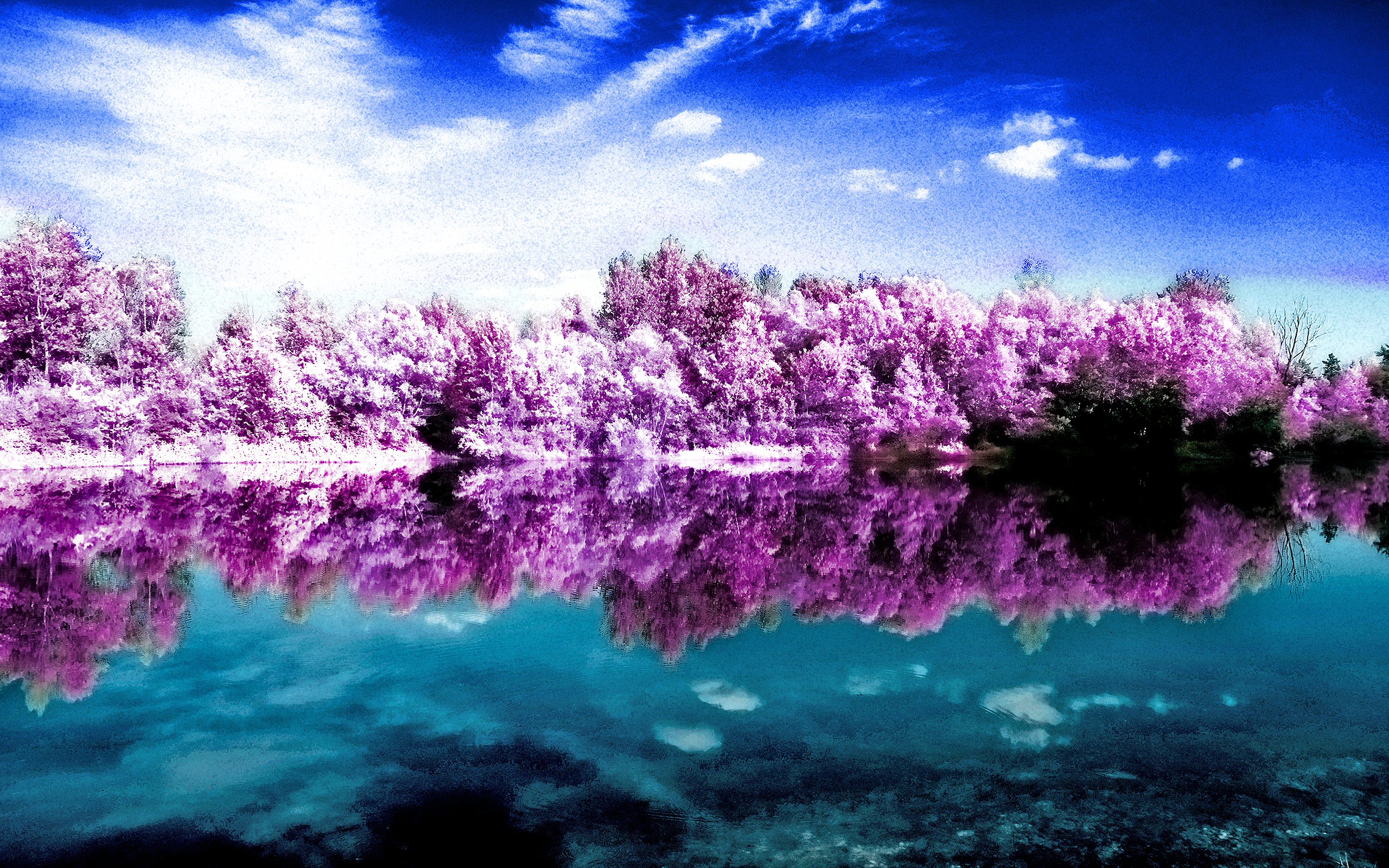 reflection, earth, scenic, cloud, pink, sky, water