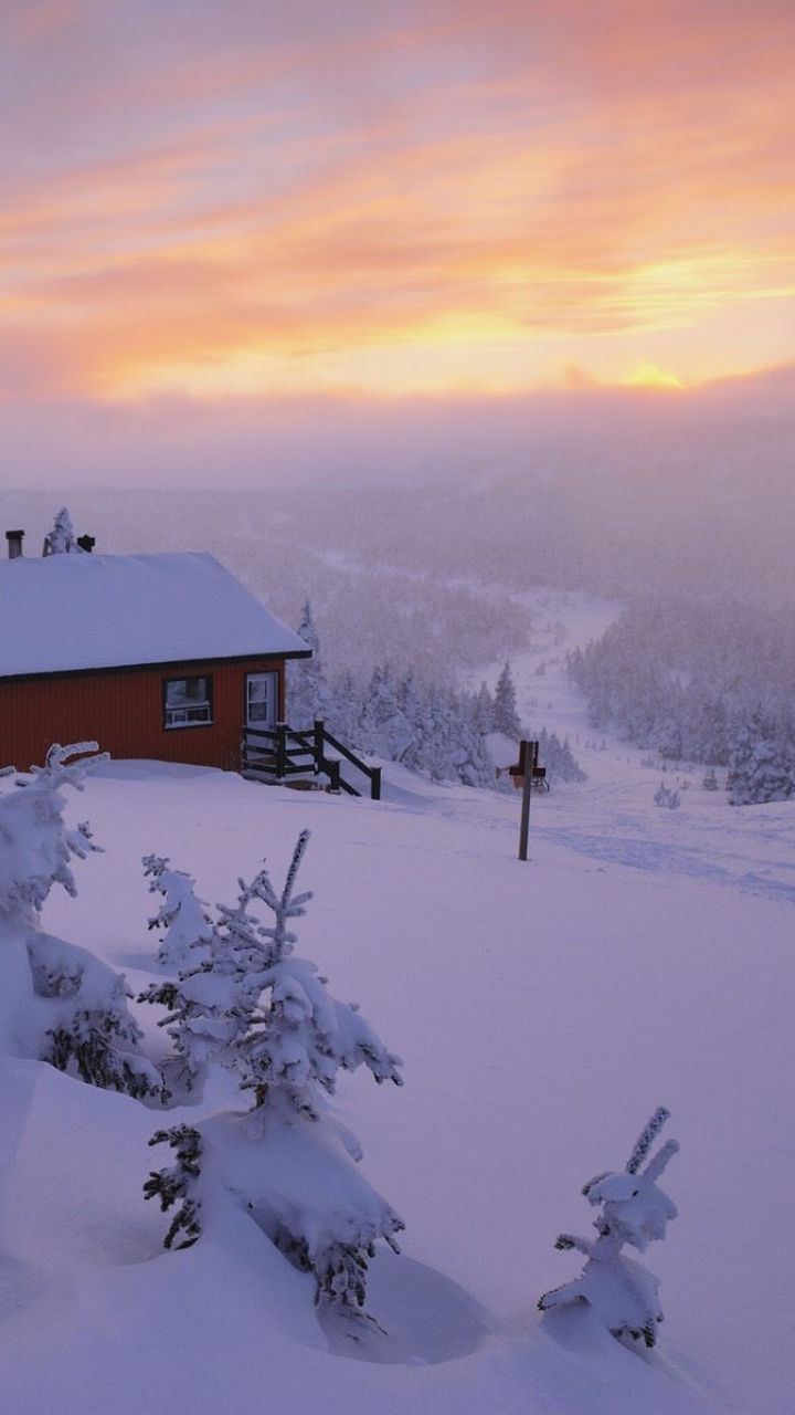 Скачать картинку Зима, Снег, Швеция, Фотографии в телефон бесплатно.