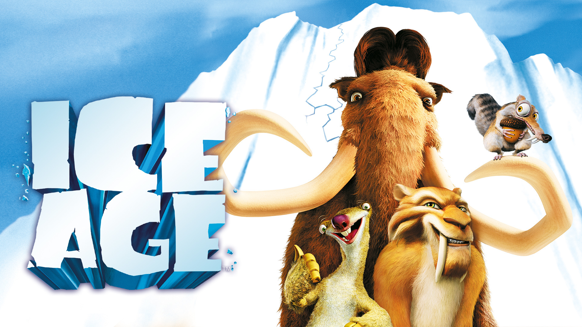 ice age, movie, diego (ice age), manny (ice age), scrat (ice age), sid (ice age)