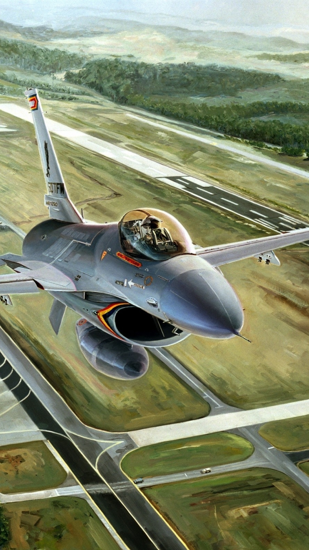 Handy-Wallpaper Militär, Düsenjäger, General Dynamics F 16 Kampffalke kostenlos herunterladen.