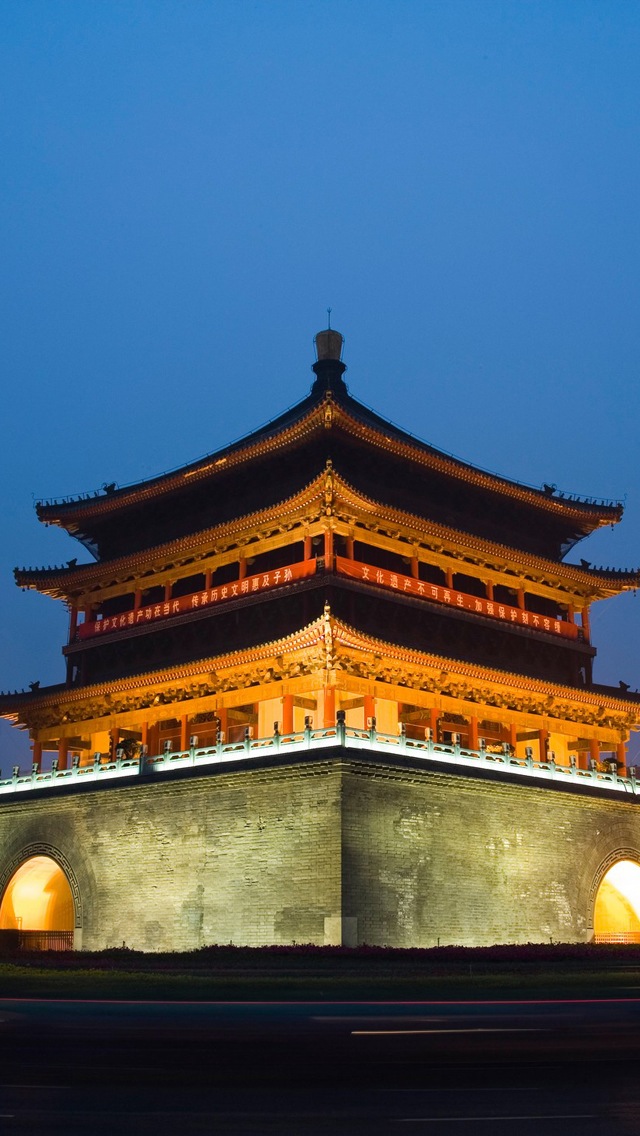 1295543 Protetores de tela e papéis de parede Torre Do Sino De Xi'an em seu telefone. Baixe  fotos gratuitamente
