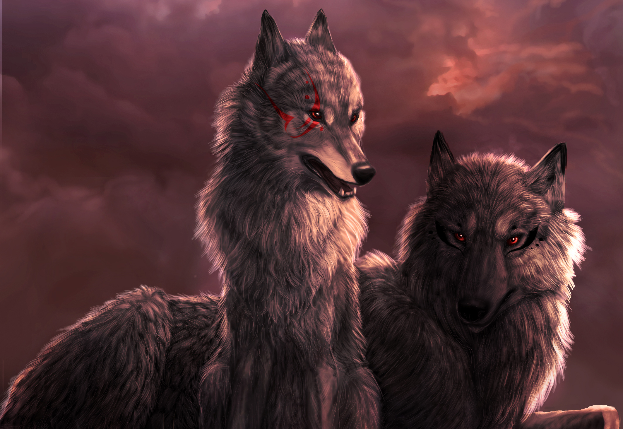 Download mobile wallpaper Fantasy Animals, Wolf, Fantasy for free.