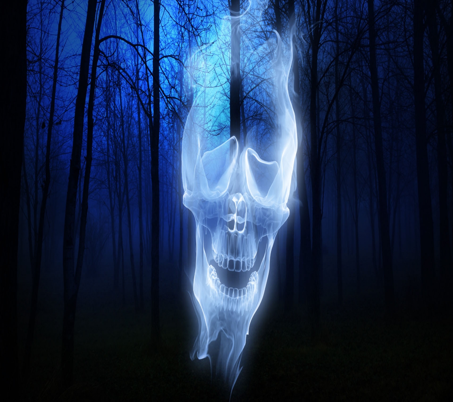 Laden Sie das Feiertage, Halloween, Wald, Geist, Gespenstisch-Bild kostenlos auf Ihren PC-Desktop herunter
