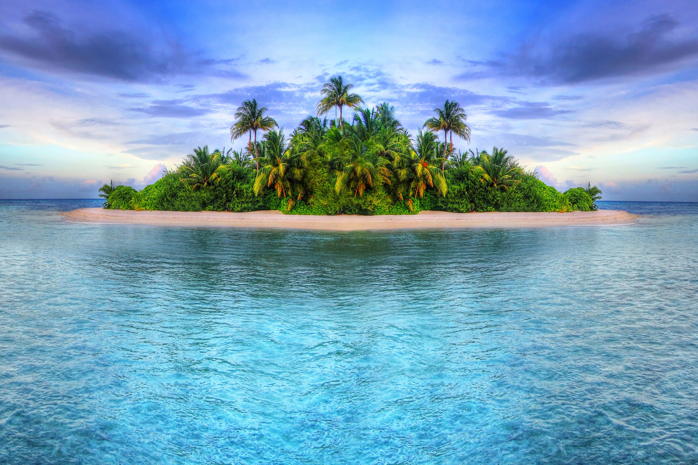 Download mobile wallpaper Nature, Sea, Ocean, Earth, Island, Tropical, Palm Tree for free.