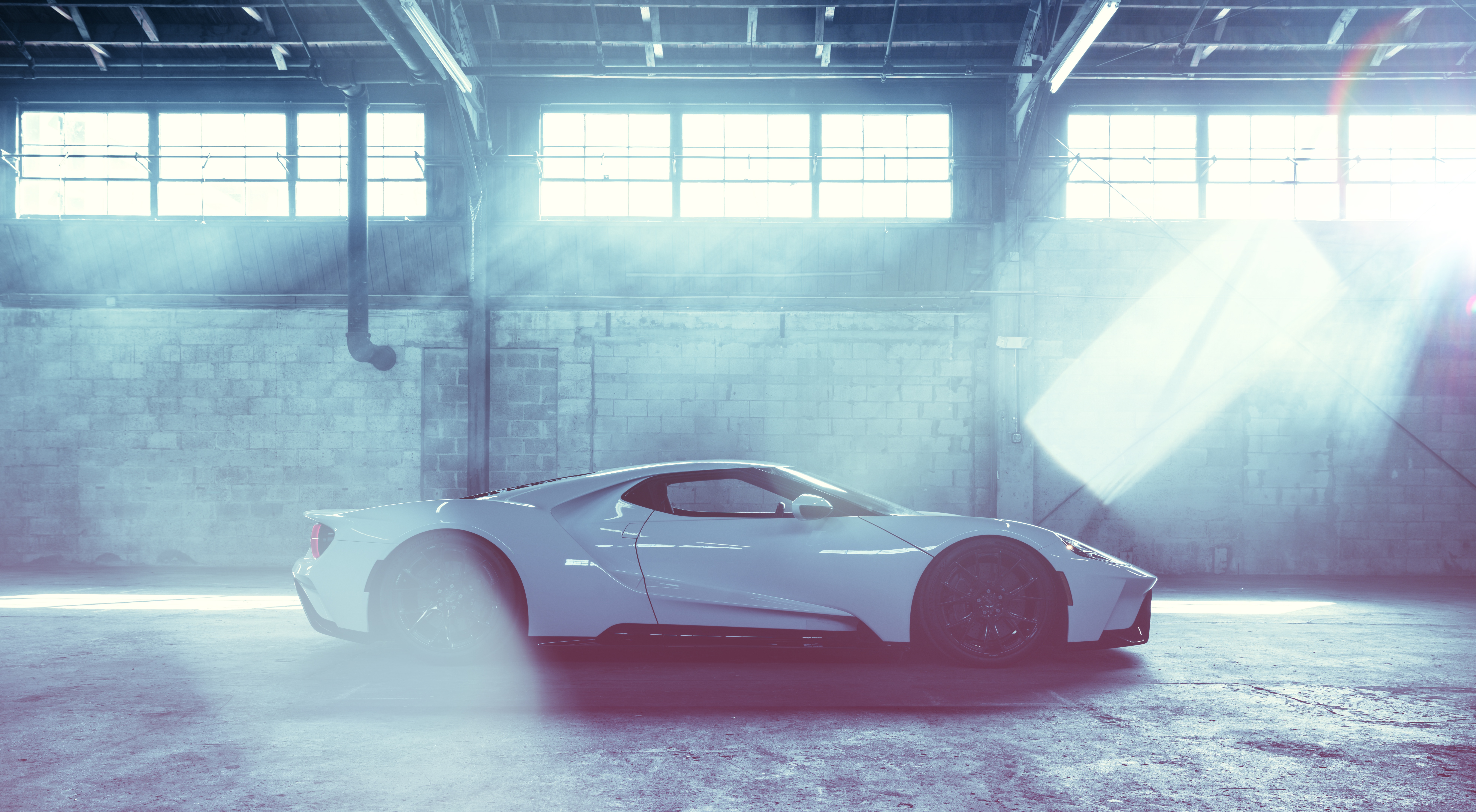 Free download wallpaper Ford, Car, Supercar, Ford Gt, Vehicles, White Car on your PC desktop