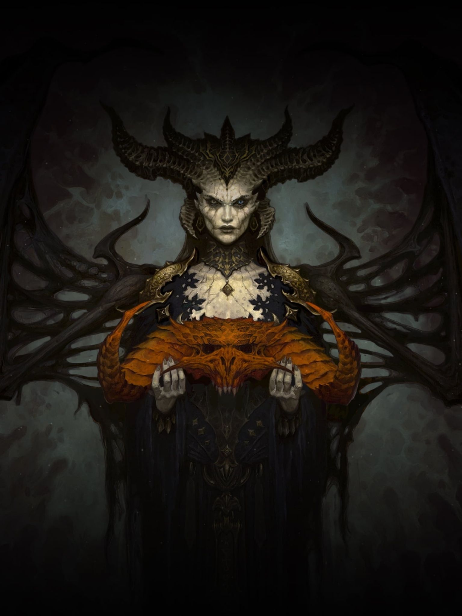 Descarga gratuita de fondo de pantalla para móvil de Diablo, Cuernos, Demonio, Videojuego, Diablo Iv, Lilith (Diablo).