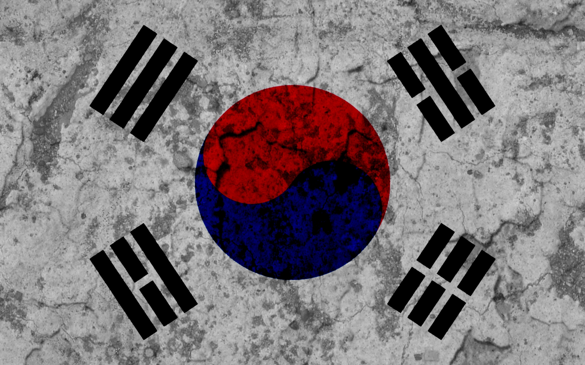 Laden Sie Flagge Von Südkorea HD-Desktop-Hintergründe herunter