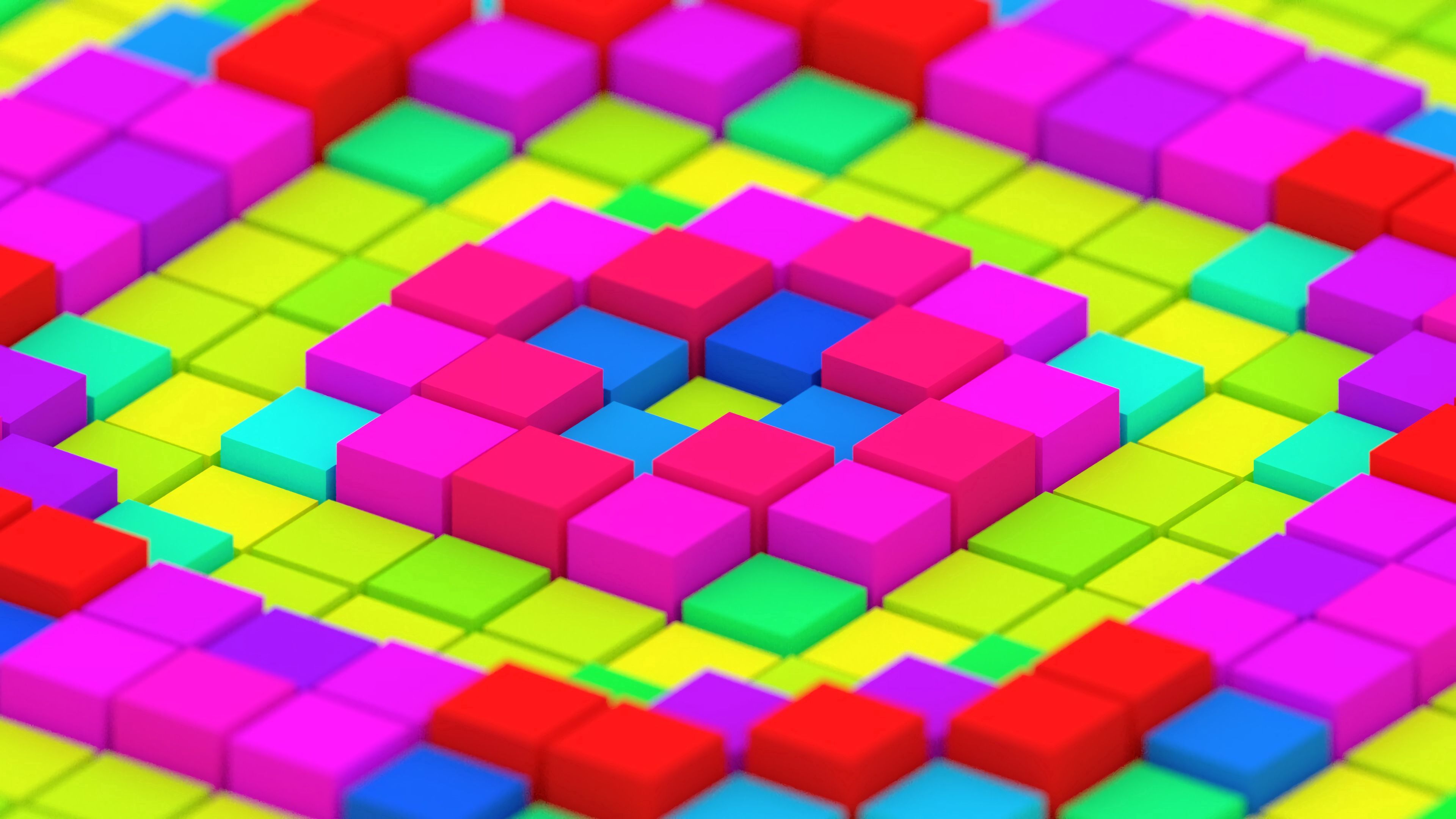 154376 скачать обои яркий, 3d, разноцветный, кубы, структура - заставки и картинки бесплатно