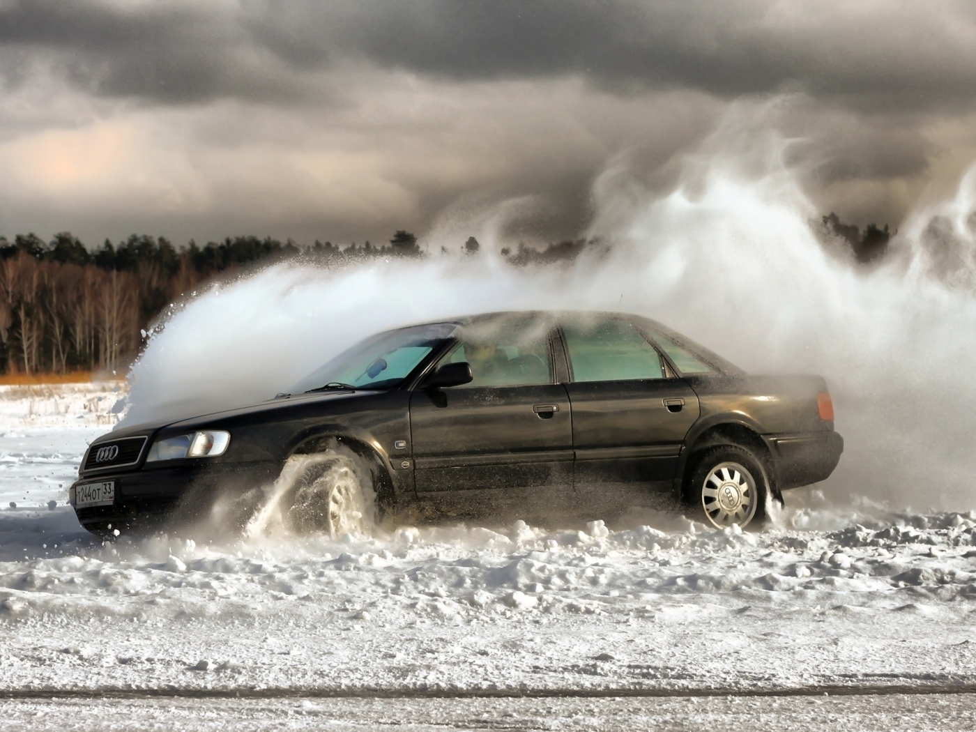 Laden Sie das Transport, Auto, Schnee, Audi-Bild kostenlos auf Ihren PC-Desktop herunter