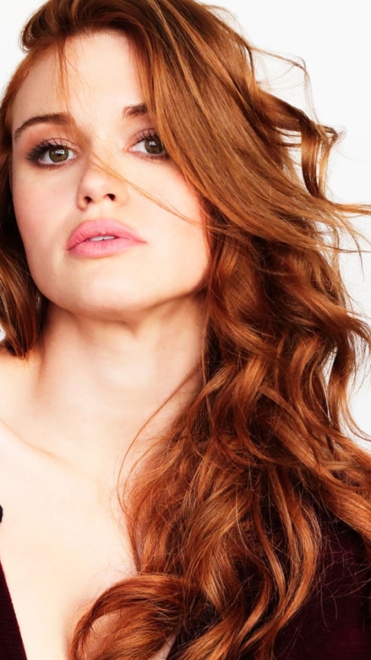 Download mobile wallpaper Redhead, Green Eyes, Celebrity, Actress, Holland Roden for free.