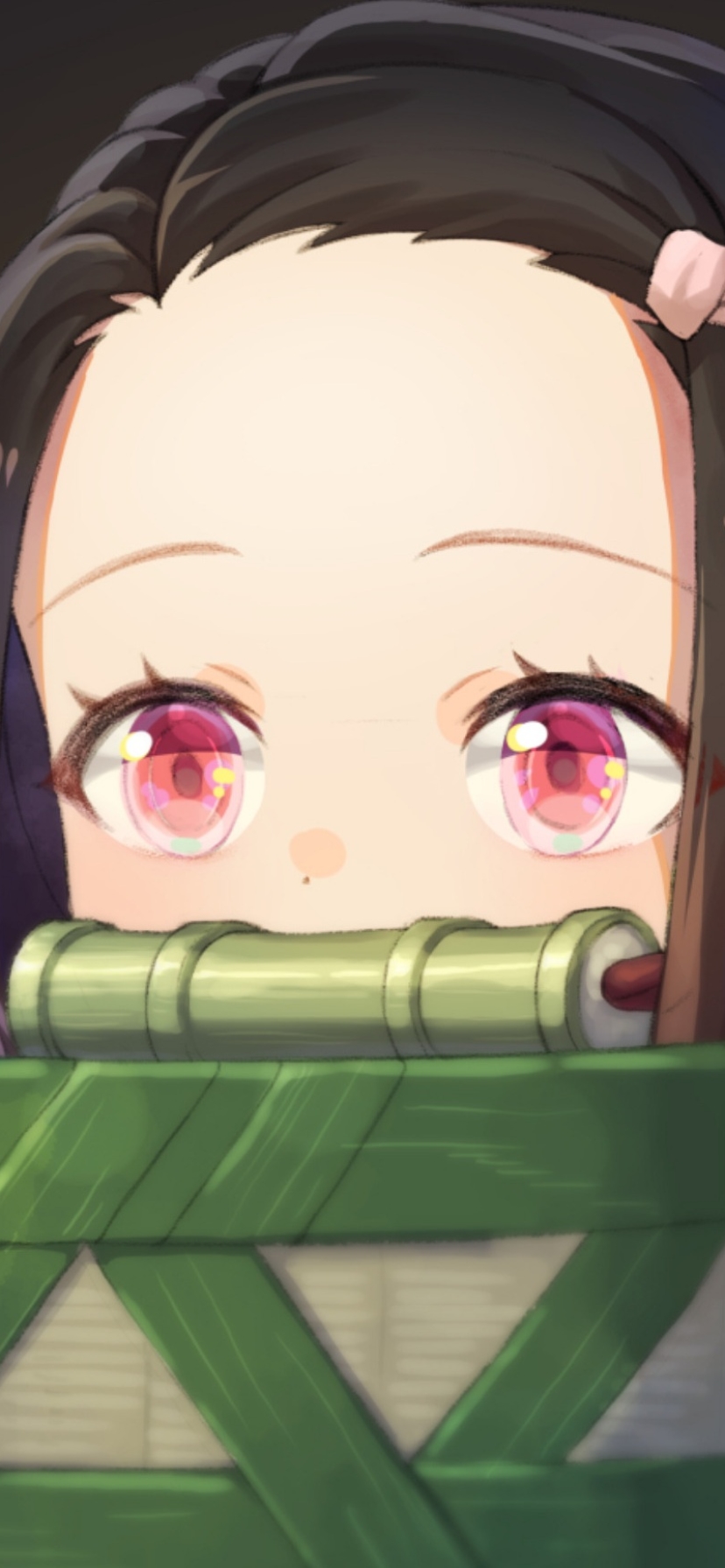 Handy-Wallpaper Animes, Nezuko Kamado, Demon Slayer kostenlos herunterladen.