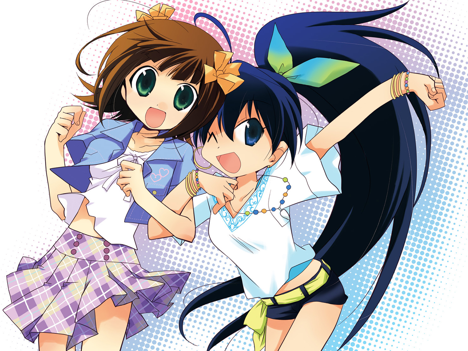 Free download wallpaper Anime, The Idolm@ster, Haruka Amami, Hibiki Ganaha on your PC desktop
