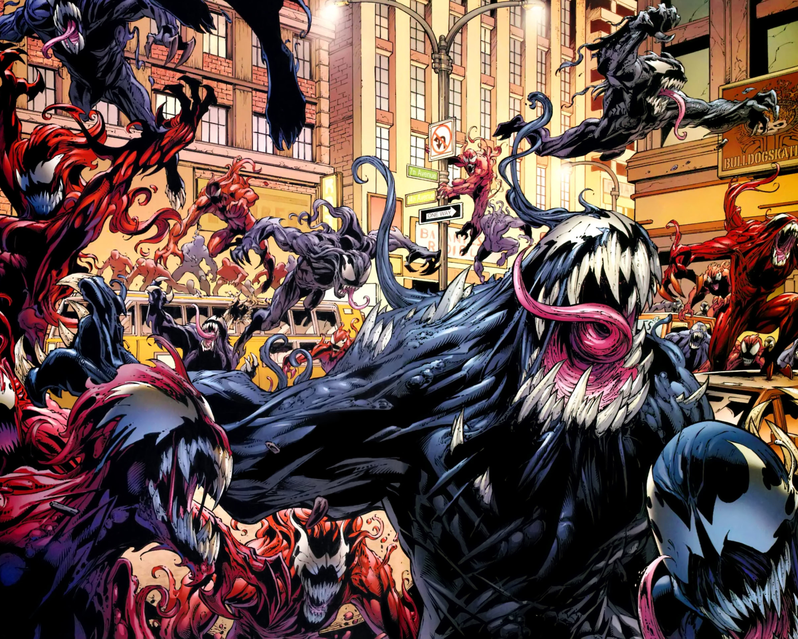 Завантажити шпалери безкоштовно Комікси, Веном, Бійня (Комікси Marvel) картинка на робочий стіл ПК