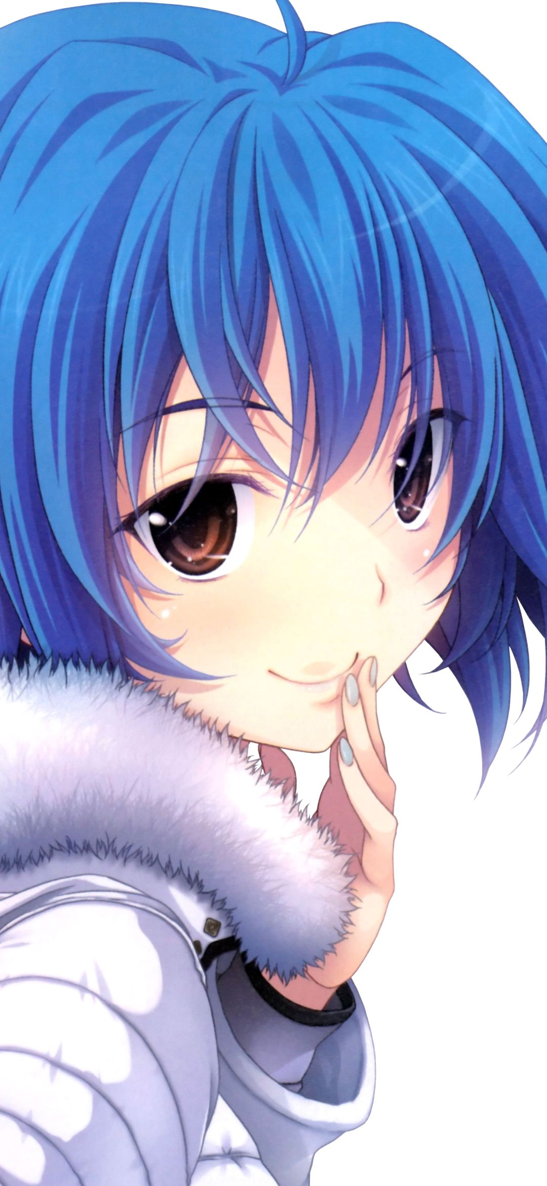 Download mobile wallpaper Anime, Face, Blue Hair, Short Hair, High School Dxd, Xenovia Quarta for free.